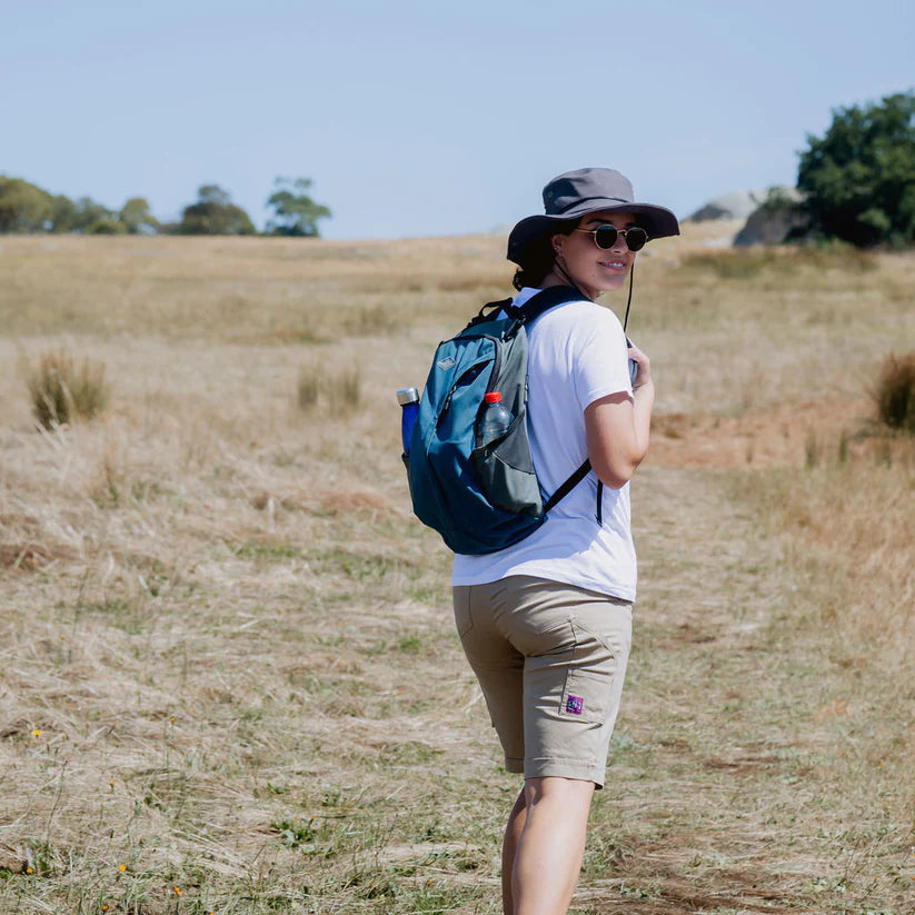 Women's Mid Rise Cargo Shorts - Comfortable Stretch Fabric for Outdoor Hiking, Travel & Casual Wear