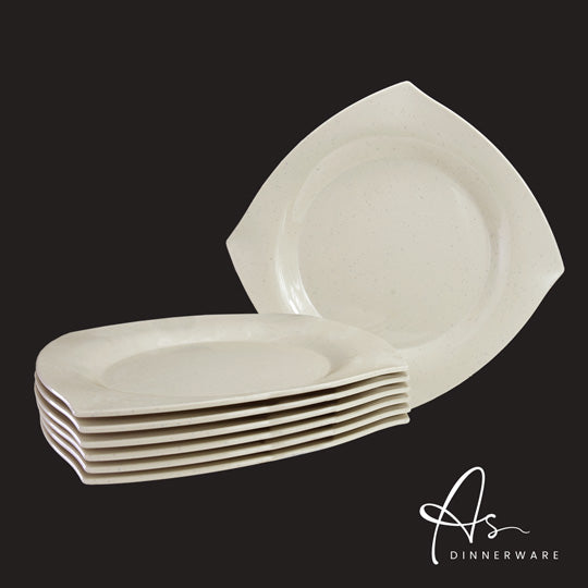 11-Piece Square Plate Set - 6 Plates per Pack (12 Packs per Carton) - AS3411 6M - Perfect for Dinner Parties, Picnics, and Catering Events