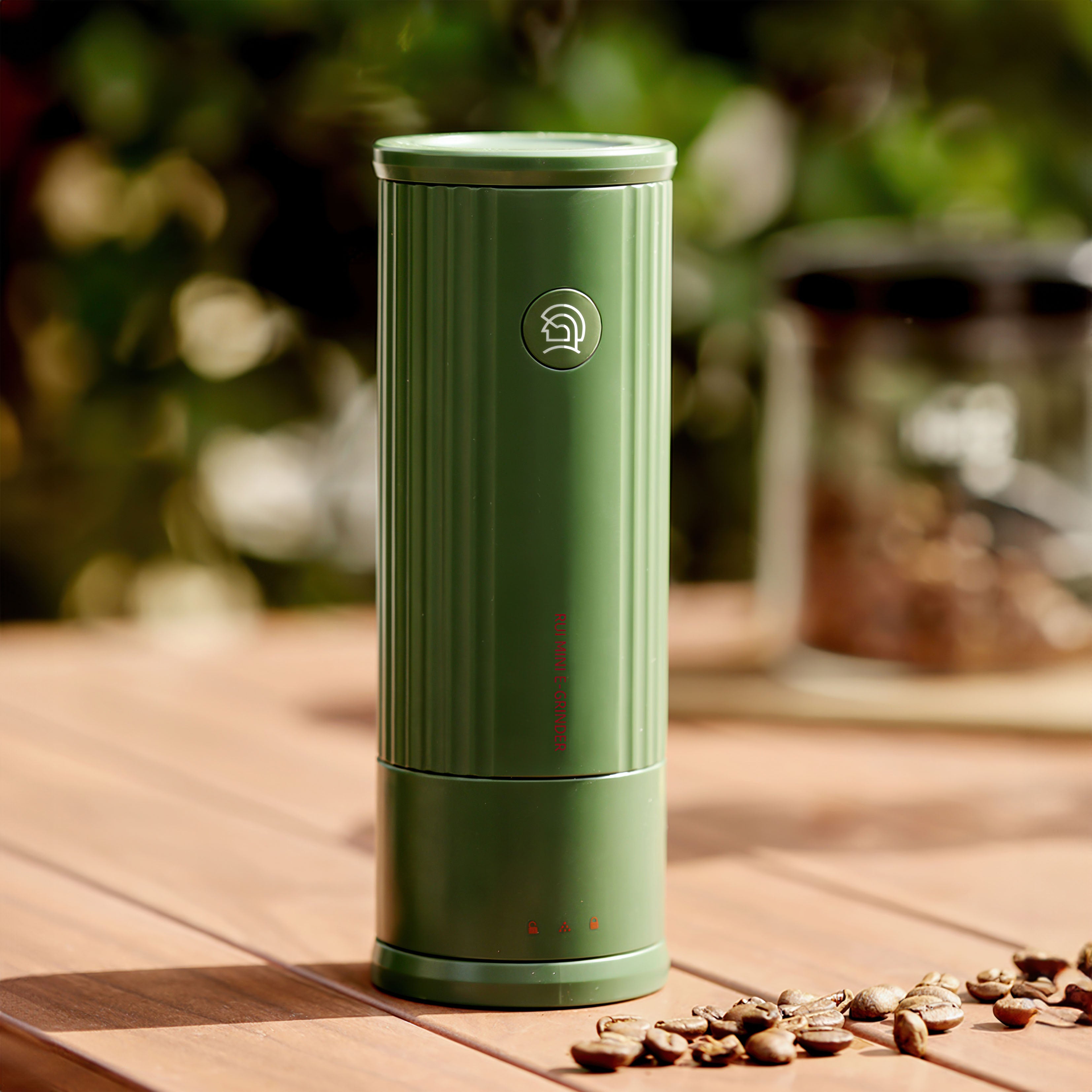Mini Rui Compact Travel Coffee Grinder - Portable Electric Burr Mill for Espresso, French Press & Pour Over - Perfect for Camping, Office & Home Use