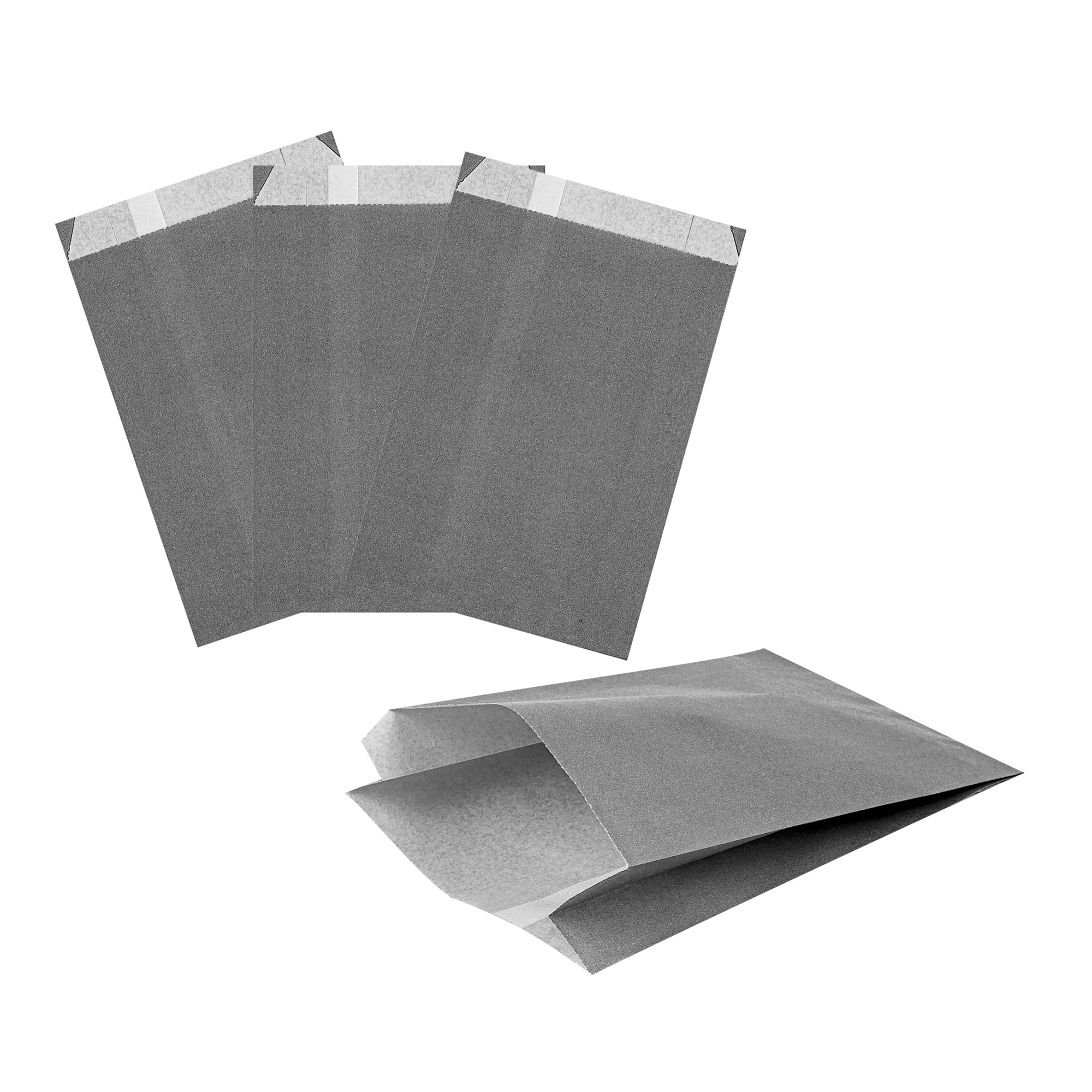 Premium Gray Paper French Fry & Snack Bags 4.25