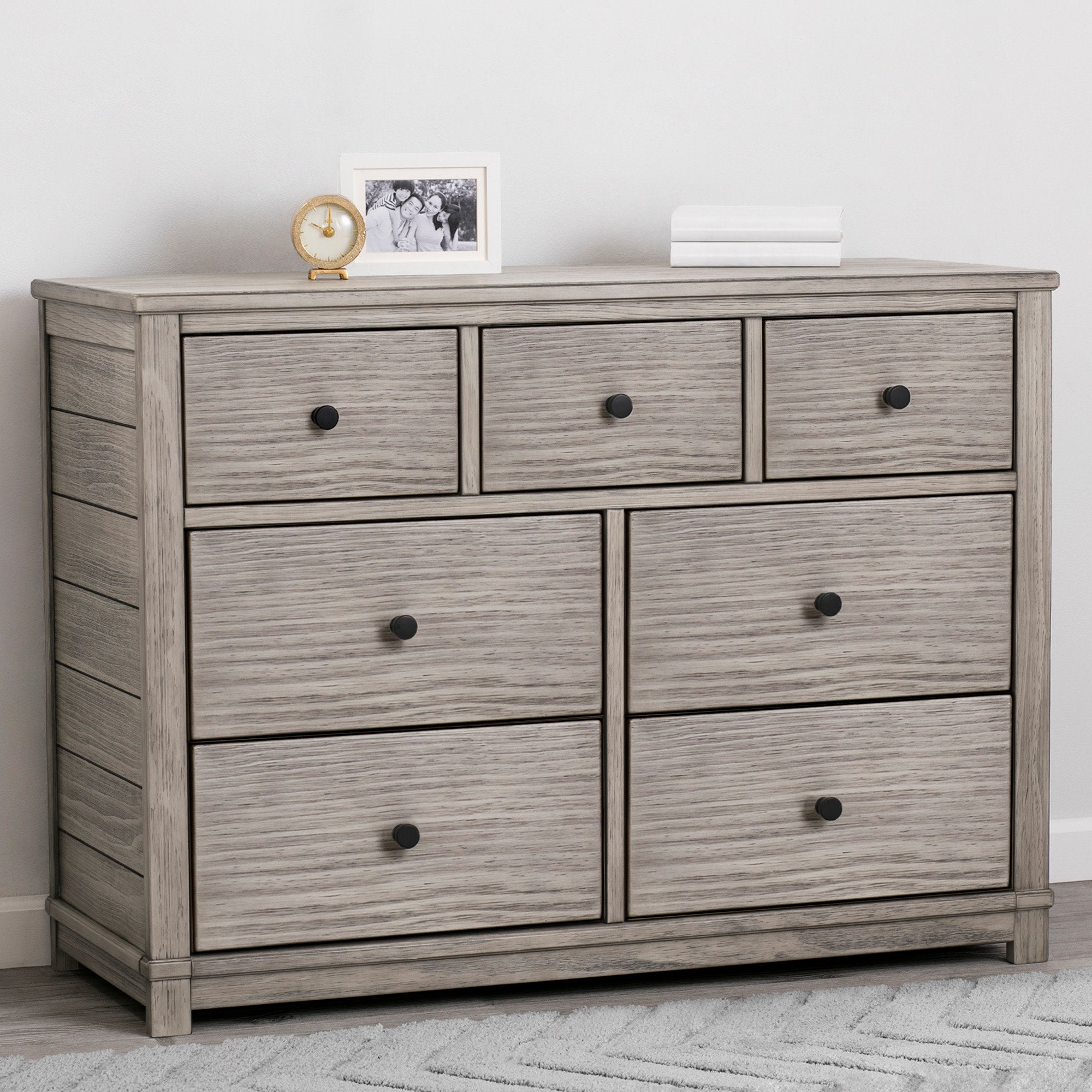 Monterey 7-Drawer Wooden Dresser with Interlocking Drawers - Perfect for Bedroom, Nursery & Closet Organization