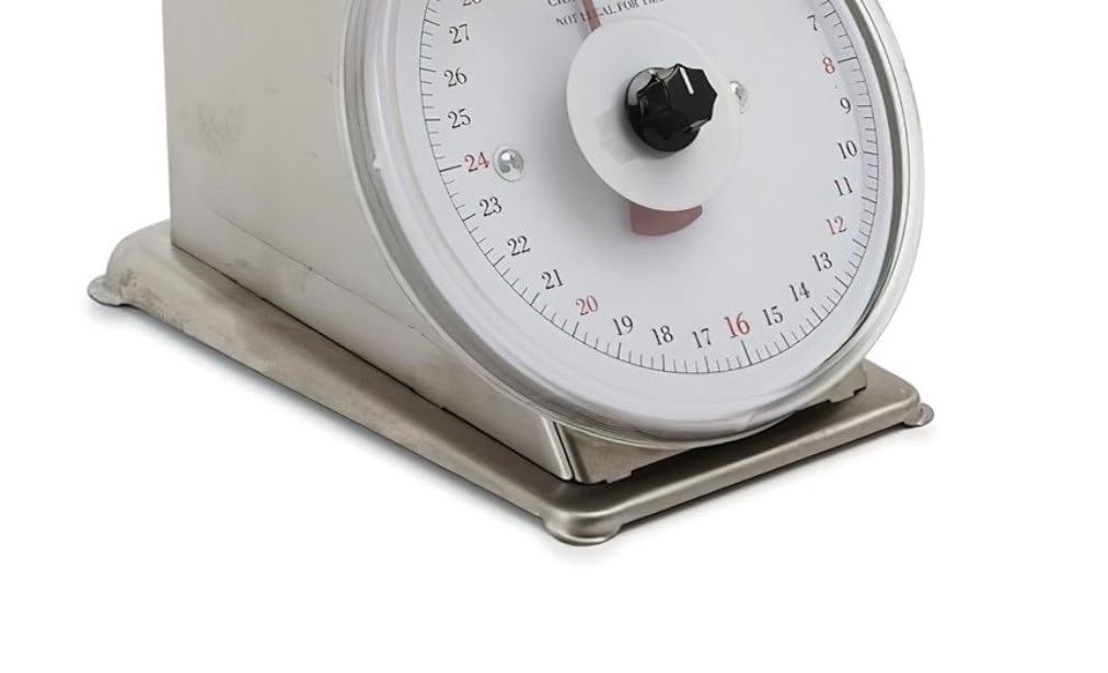Soro Essentials - 2 lb x 1/4 oz Stainless Steel Mechanical Kitchen Food Scale with 6