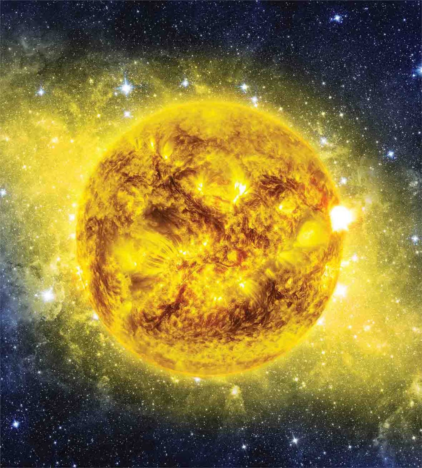 Ambesonne Galaxy Duvet Cover Set - Twin Size 2-Piece Space Themed Bedding with Vibrant Solar System Print, Yellow & Blue Design for Kids & Teens Bedroom Decor | Perfect for Astronomy Lovers & Sci-Fi Enthusiasts