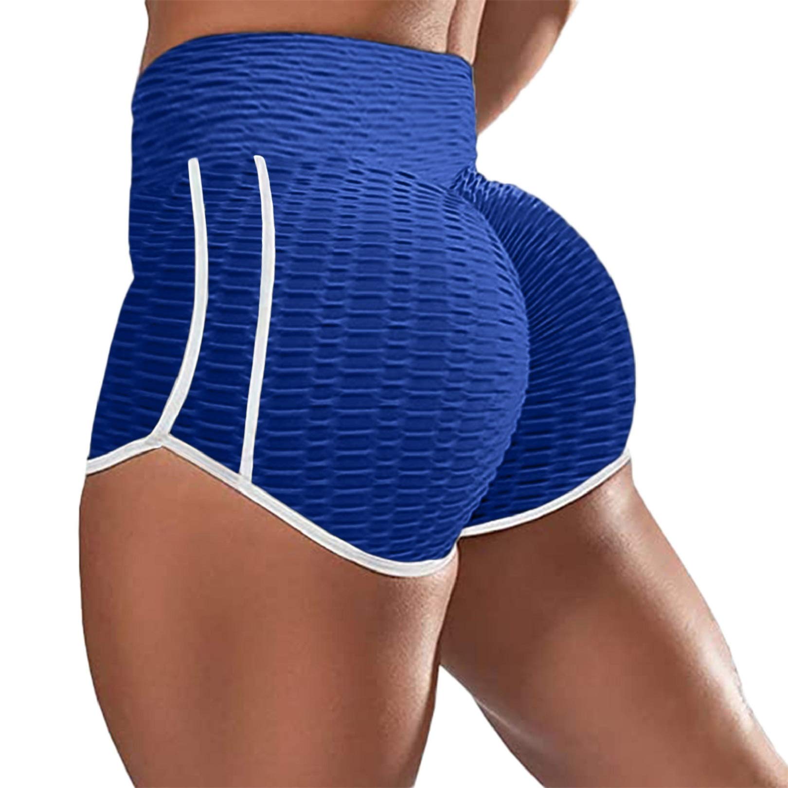 High Waisted Yoga Shorts for Women - Butt Lifting Workout Shorts with Ruched Design, Elastic Waistband & Tie Dye Pattern | Perfect for Yoga, Gym, Running & Lounge Wear