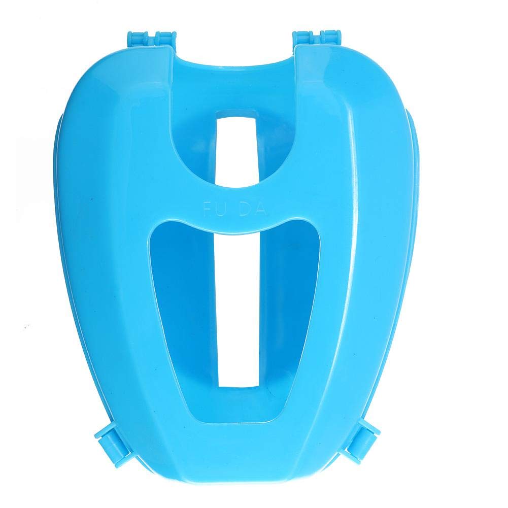 Reusable Plastic Bird Holder Mount - Pigeon & Cockatiel Perch Stand, Hollow Design for Starlings & Small Birds (Blue) | Perfect for Bird Cages, Aviaries & Outdoor Gardens