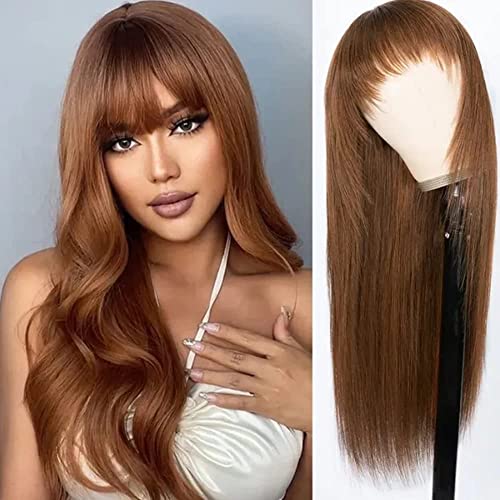 Chocolate Brown Bang Wig