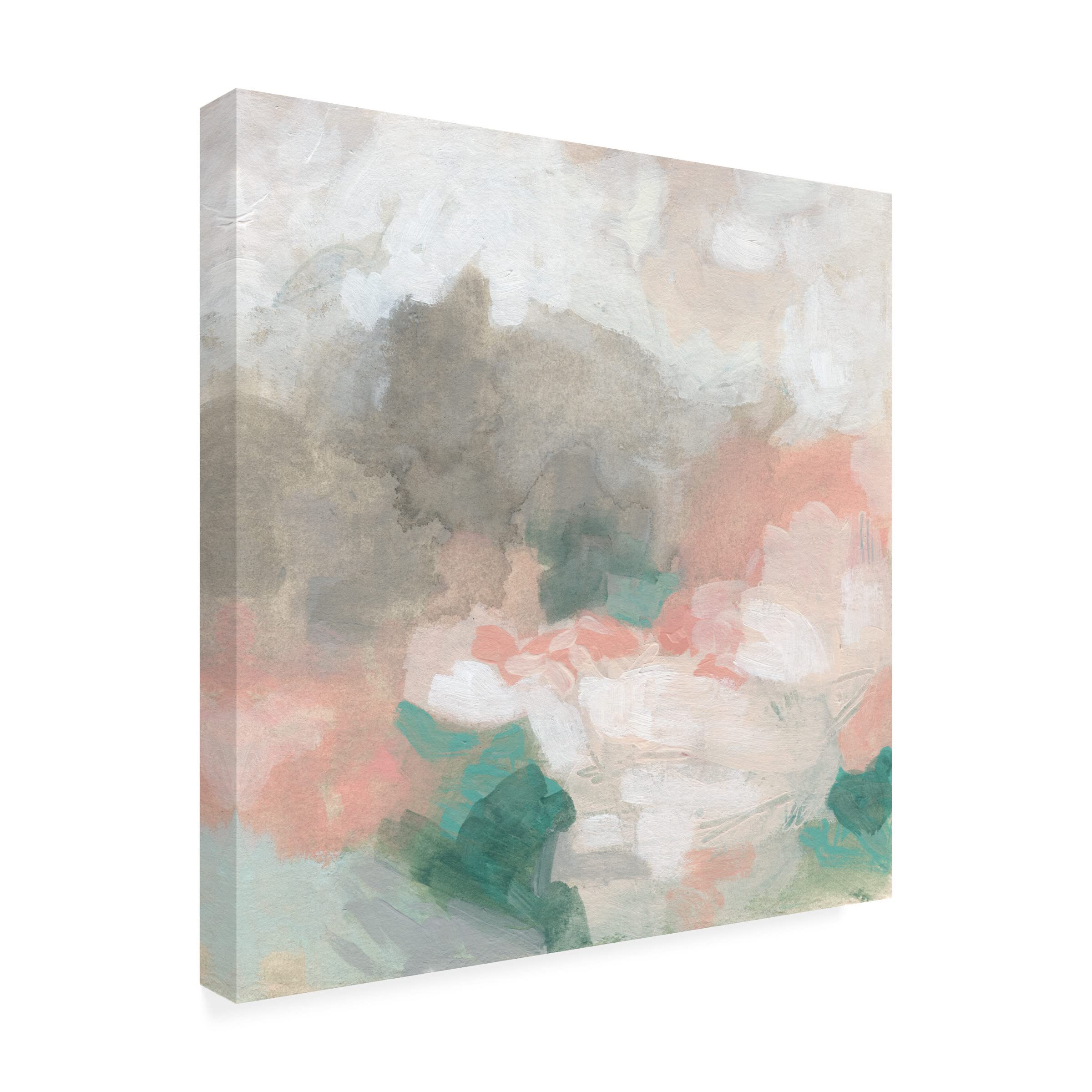 Trademark Fine Art 'Sunset Clouds II' Canvas Wall Art Print by June Erica Vess - Modern Landscape Painting for Living Room, Bedroom & Office Decor