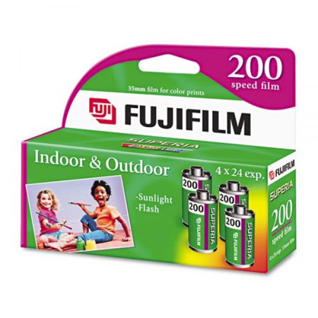 Fuji 200 ISO 24-35mm 4-Pack Color Film - Perfect for Travel, Street Photography & Vintage Cameras