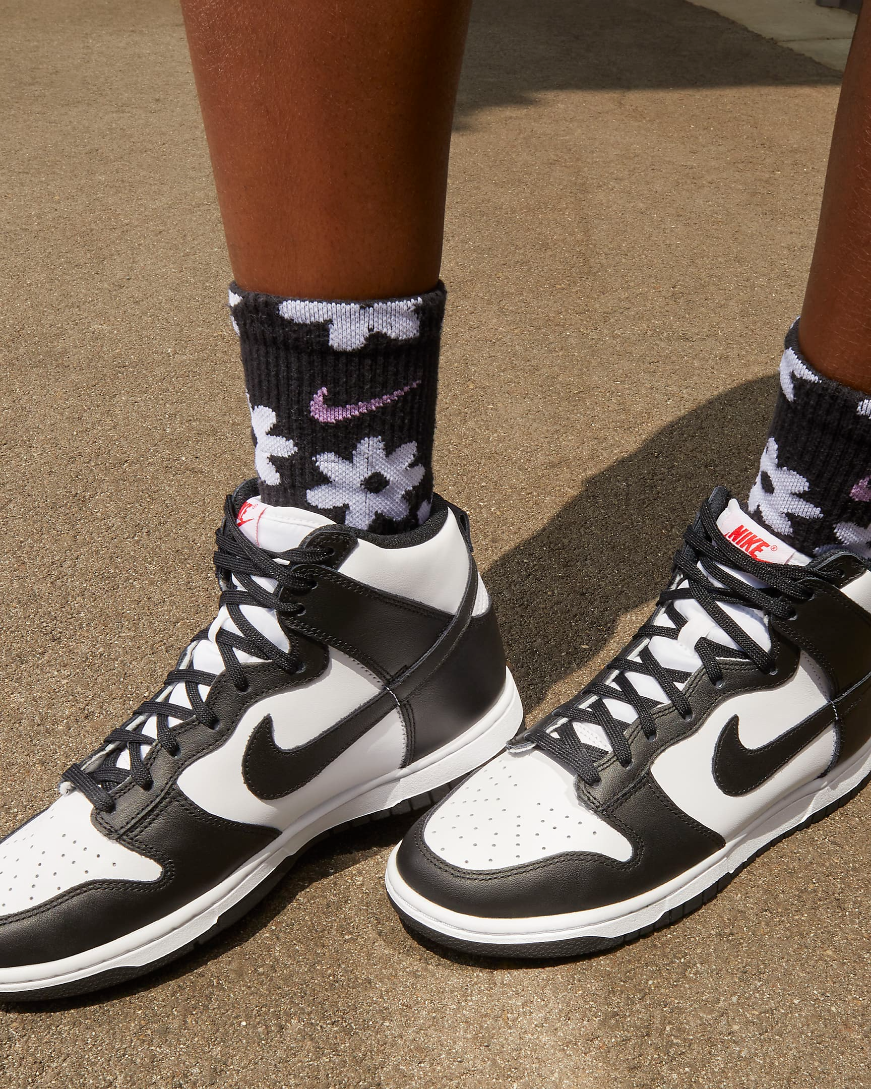 Nike Women's Dunk High Sneakers - White, University Red & Black Colorway - Stylish Basketball Shoes for Women | Perfect for Casual Wear, Street Fashion & Sports Activities
