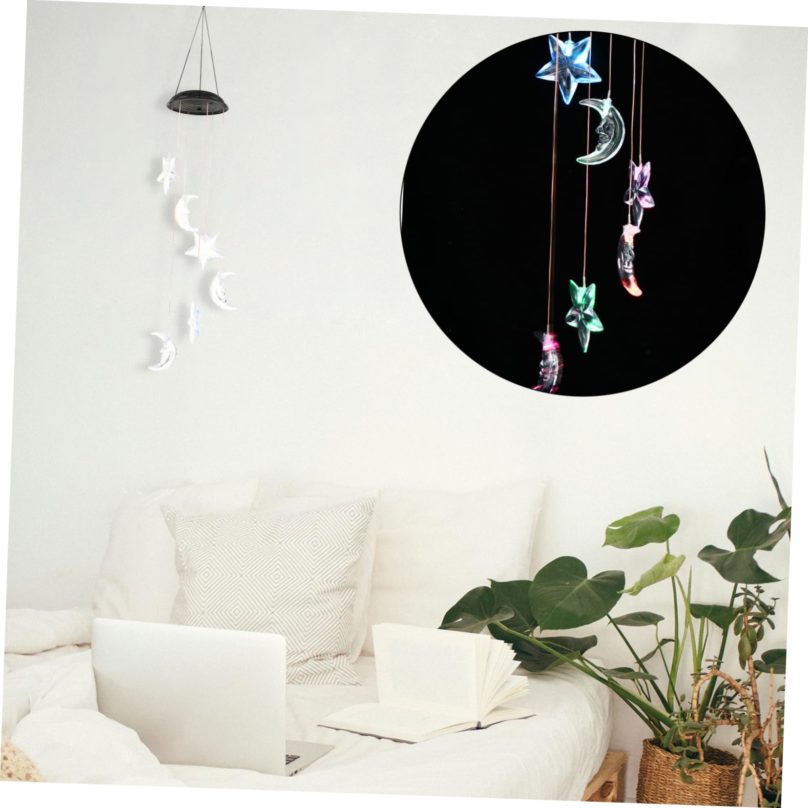 Solar Wind Chime Light - Outdoor Garden Hanging LED Wind Bell with Solar Power for Patio, Yard, and Porch Decoration | Weather-Resistant & Energy-Efficient