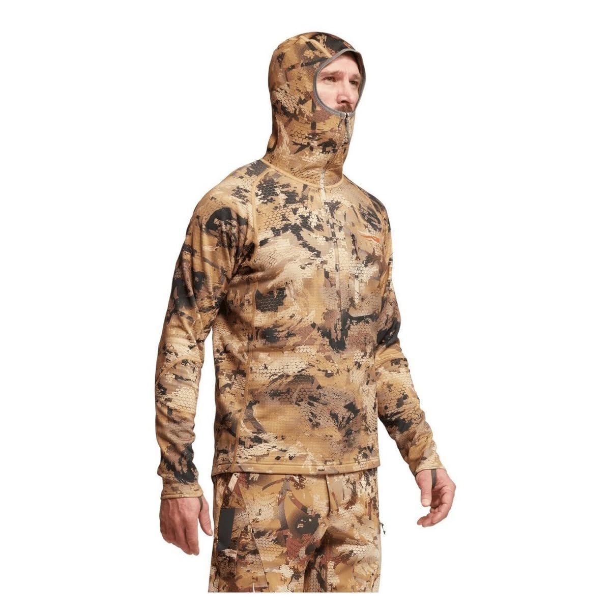 SITKA Gear Men's Grinder Hunting Layering Hoody - Lightweight Camo Jacket for Cold Weather & Outdoor Adventures - Perfect for Hunting, Hiking & Camping