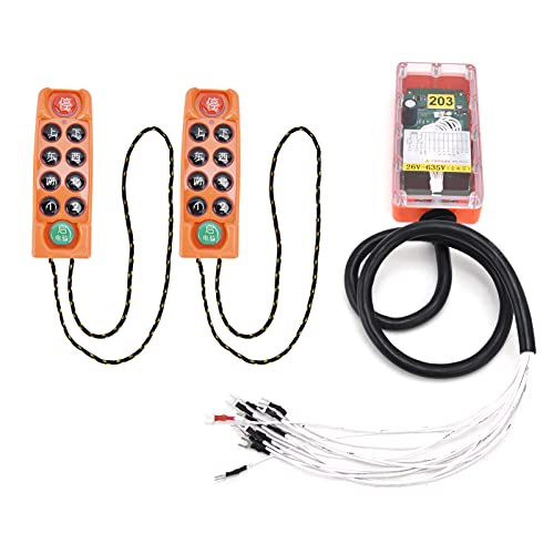 Industrial Crane Remote Controller - Wireless 8-Button Hoist Remote Control with Full Voltage (26V-635V) | Heavy Duty Crane Accessories for Construction, Manufacturing & Warehouse Operations