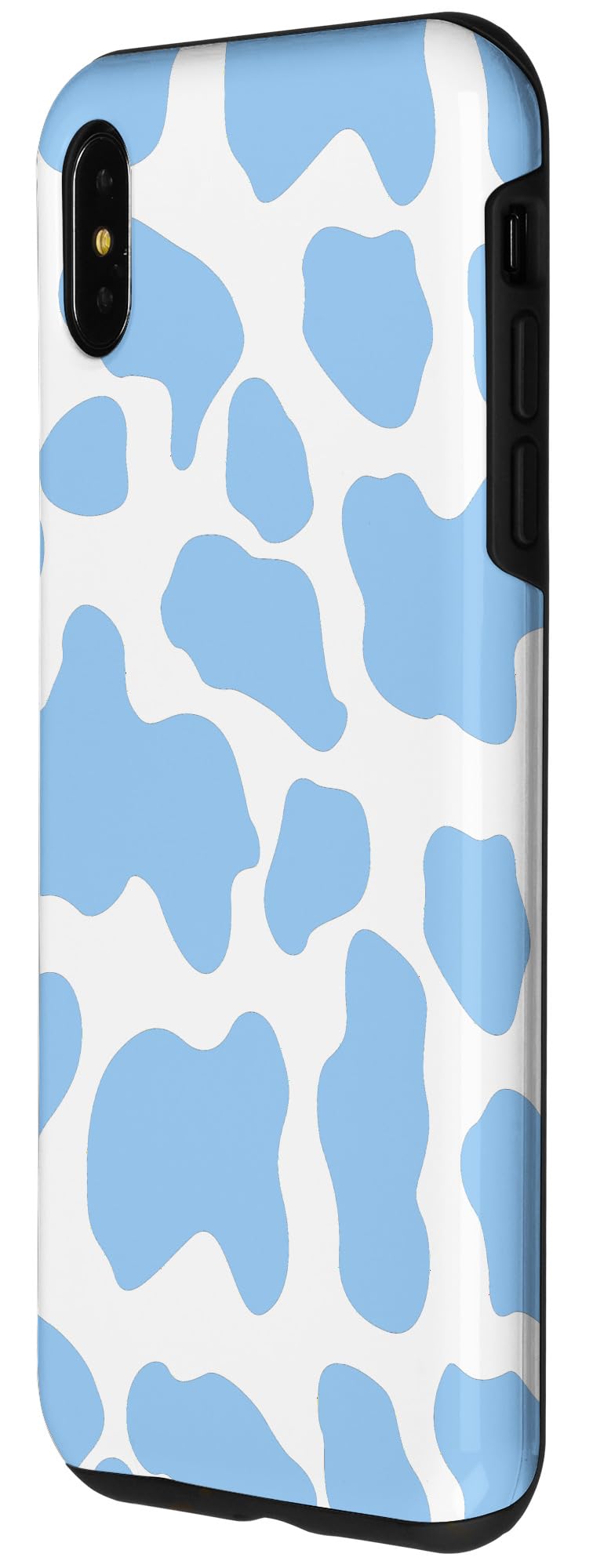 iPhone XS Max Case - Blue Cow Print Spotted Animal Pattern Protective Cover | Durable Shockproof Phone Case for Women & Men | Perfect for Daily Use, Work, Travel & Outdoor Activities