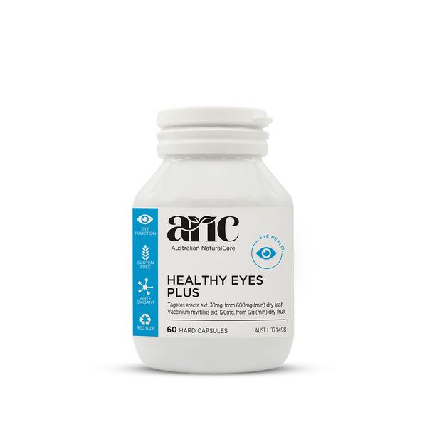 Australian Natural Care Healthy Eyes Plus - Premium Eye Health Supplement for Vision Support & Eye Strain Relief - Ideal for Computer Users & Gamers
