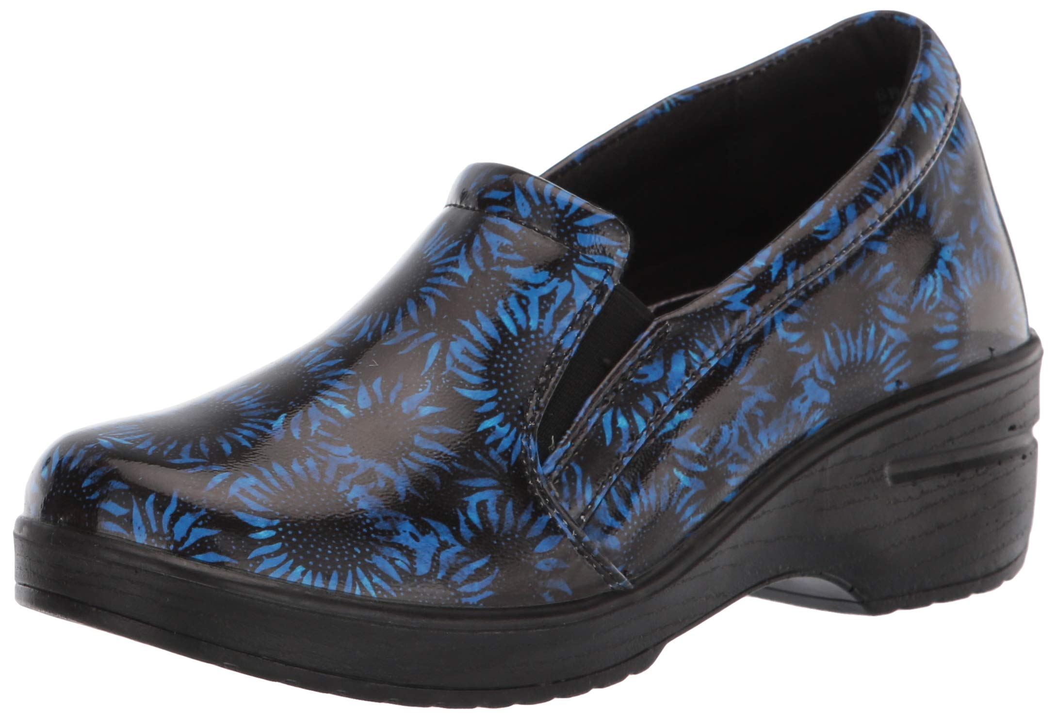 Easy Works by Easy Street Women's Leeza Clog - Comfortable Slip-Resistant Work Shoes for Nurses, Chefs & Service Professionals
