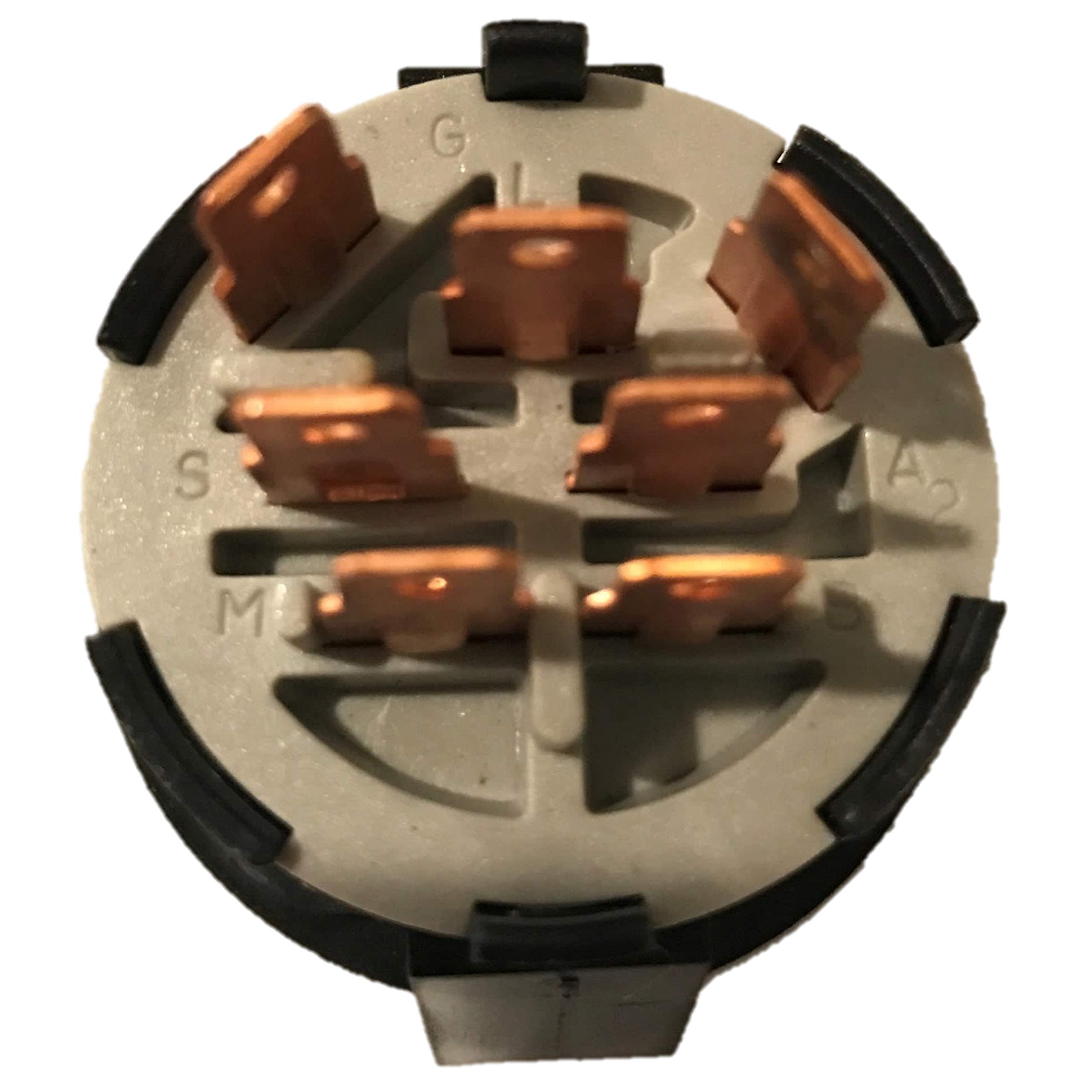 HD Switch Starter Ignition Key Switch with 2 Keys & Free Carabiner - Compatible with AYP, Husqvarna, Craftsman, Sears, Poulan Lawn Mower Rider 532193350 193350 - Perfect for Lawn Mower Maintenance & Tractor Repair
