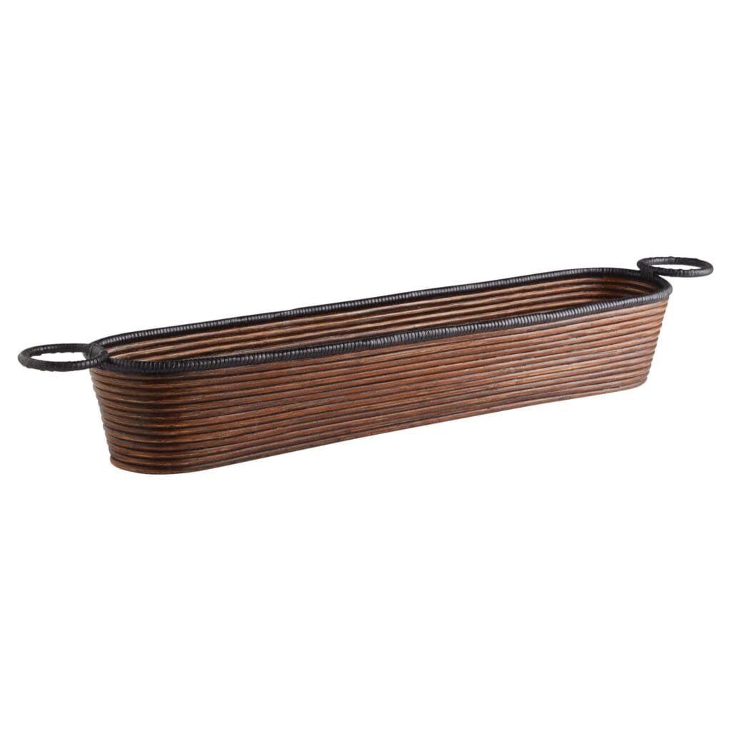 Cyan Design 11721 Papeete Vessel Brown - Handcrafted Ceramic Decorative Bowl for Home Decor, Centerpiece, Tabletop Display, and Gift Giving