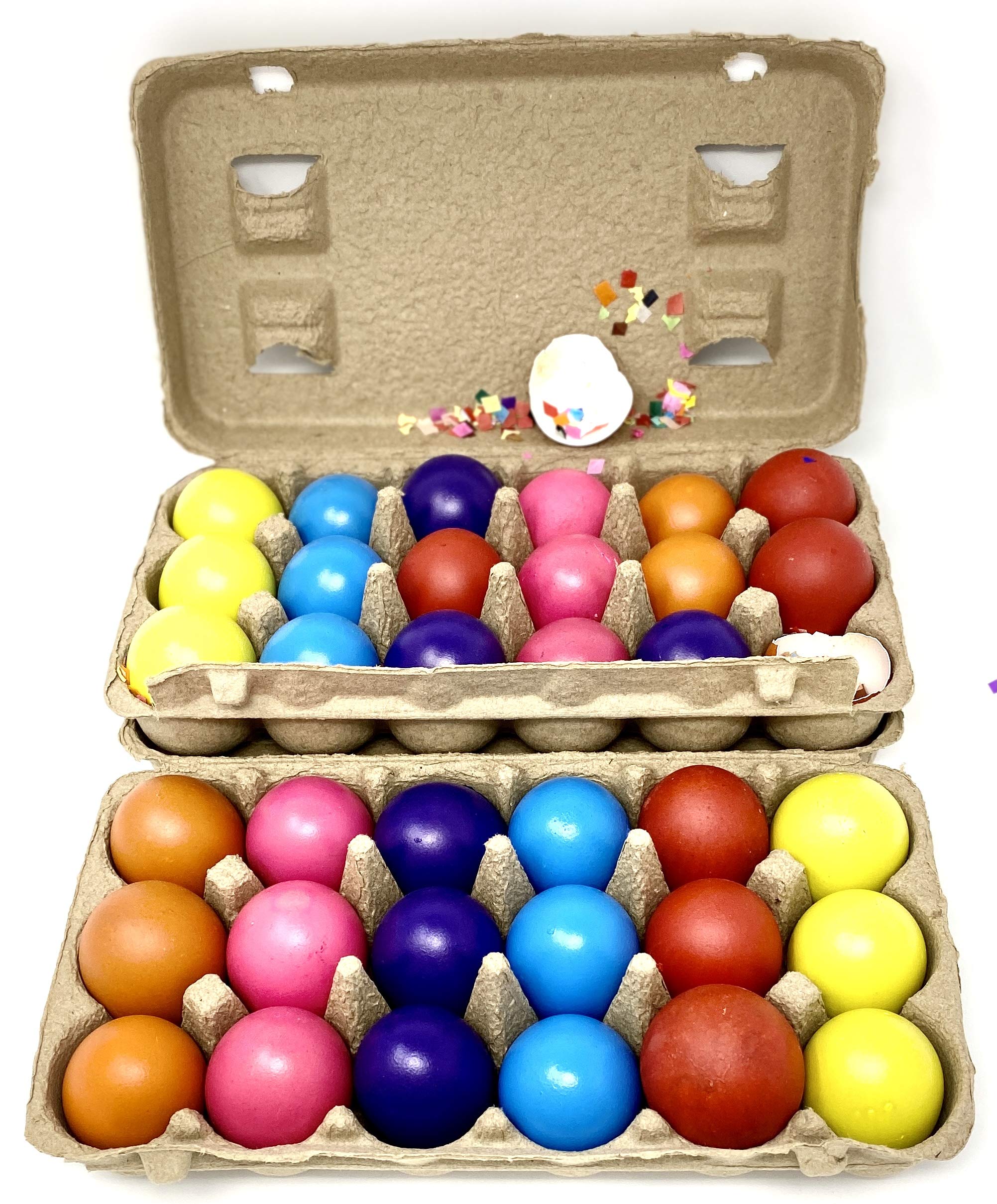 36 Pcs Colorful Easter Confetti Eggs - Party Favors, Easter Basket Stuffers & Spring Celebration Decorations for Kids & Adults
