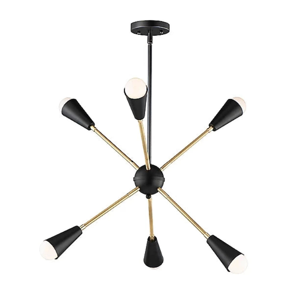 Blair Sputnik Chandelier - Modern 8-Light Ceiling Fixture with Crystal Accents for Dining Room, Living Room & Bedroom Lighting