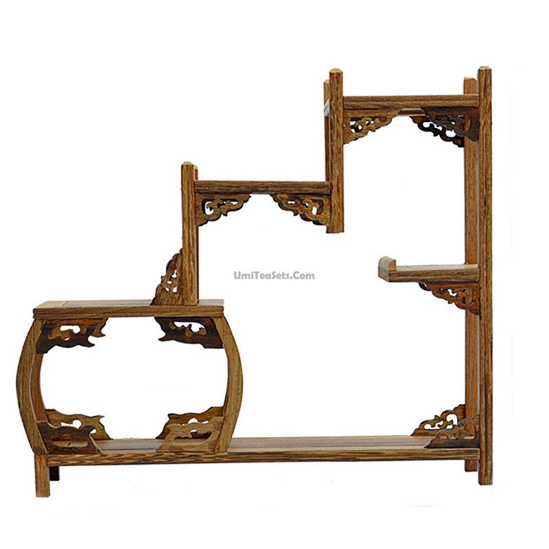 Premium Wenge Wood Tea Set Stand - Handcrafted Tea Tray for Gongfu & Herbal Tea Ceremonies - Perfect for Home, Office & Zen Meditation Spaces