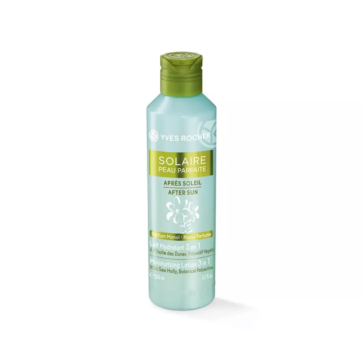 Yves Rocher Moisturizing After Sun Lotion for Face & Body - Hydrating Sun Care with Aloe Vera - 200ml / 6.7 fl.oz - Suitable for All Skin Types - Perfect for Post-Sun Exposure, Beach Days & Summer Skincare