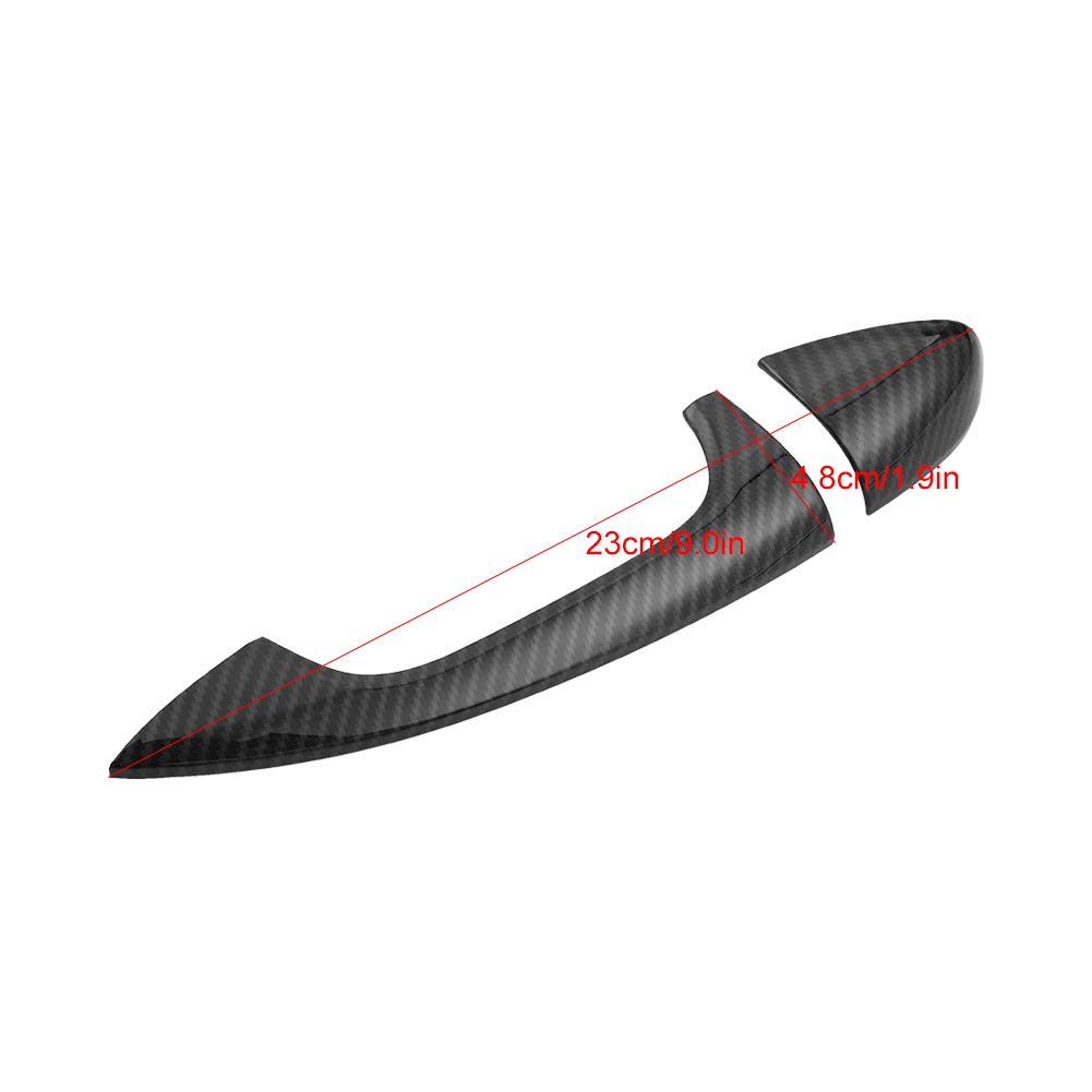 Carbon Fiber Door Handle Cover Trim for Mercedes C-Class W205 & GLC X253 (2015-2018) - Upgrade Interior Accessories for Luxury Car Protection & Style Enhancement