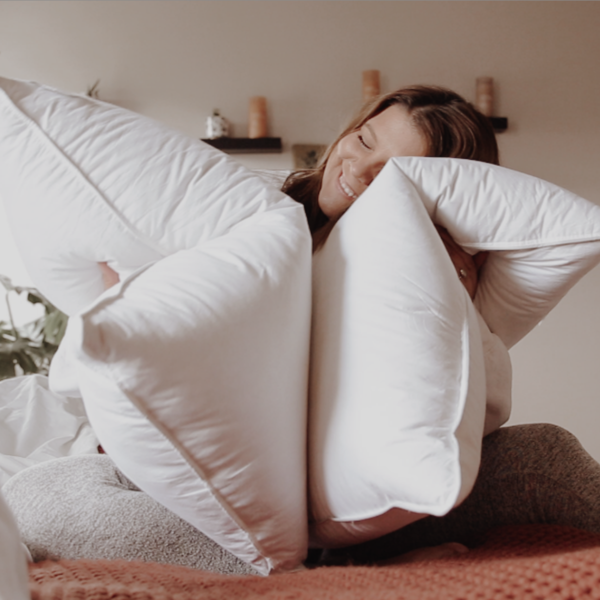 Down Dreams Classic Soft & Firm Combo Pillow Set (2 Pack) - Premium Support for Side, Back & Stomach Sleepers - Ideal for Home, Travel & Guest Rooms