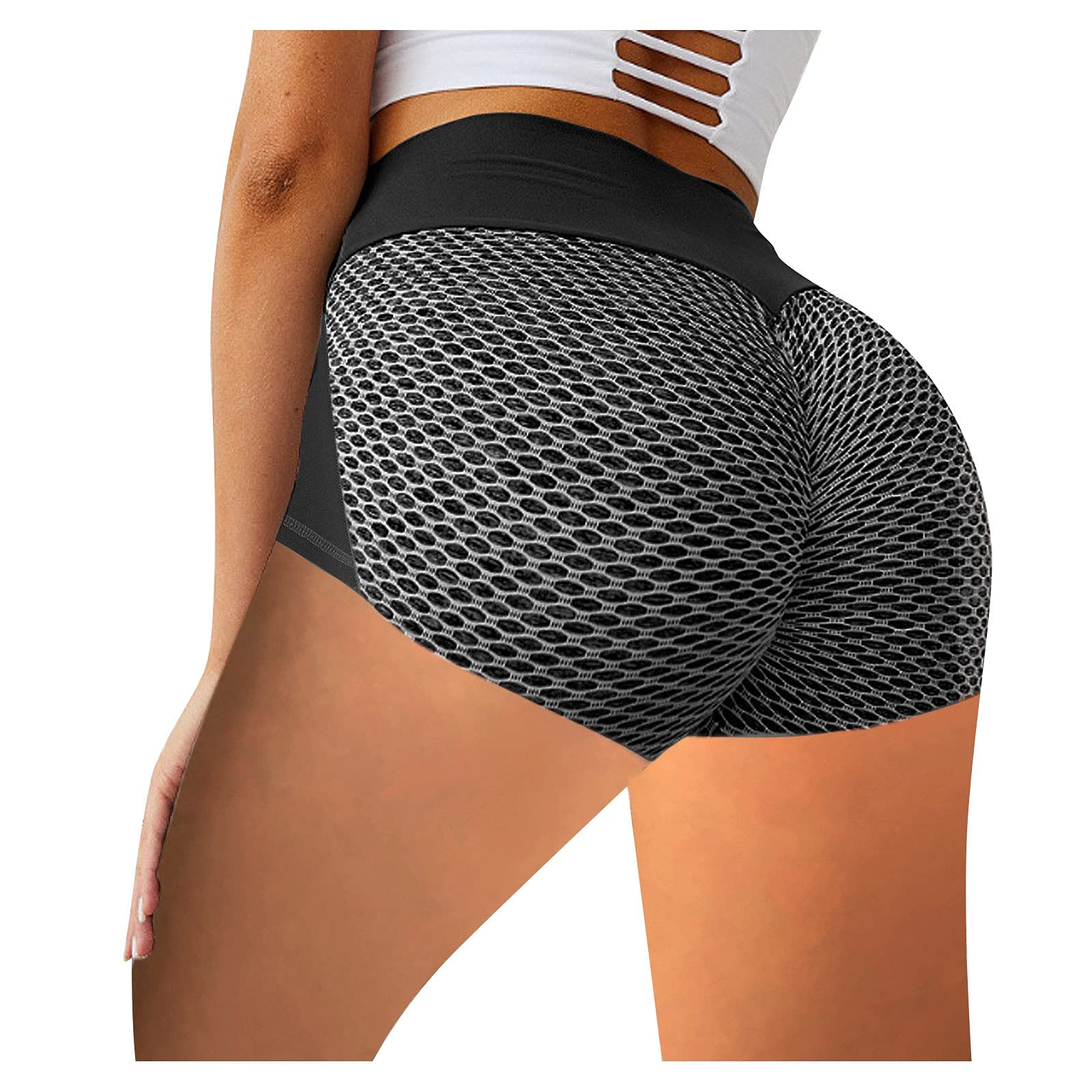 Women's High Waist Yoga Shorts - Booty Lifting Workout Running Gym Active Biker Shorts for Women | Perfect for Yoga, Running, Gym & Lounge Wear