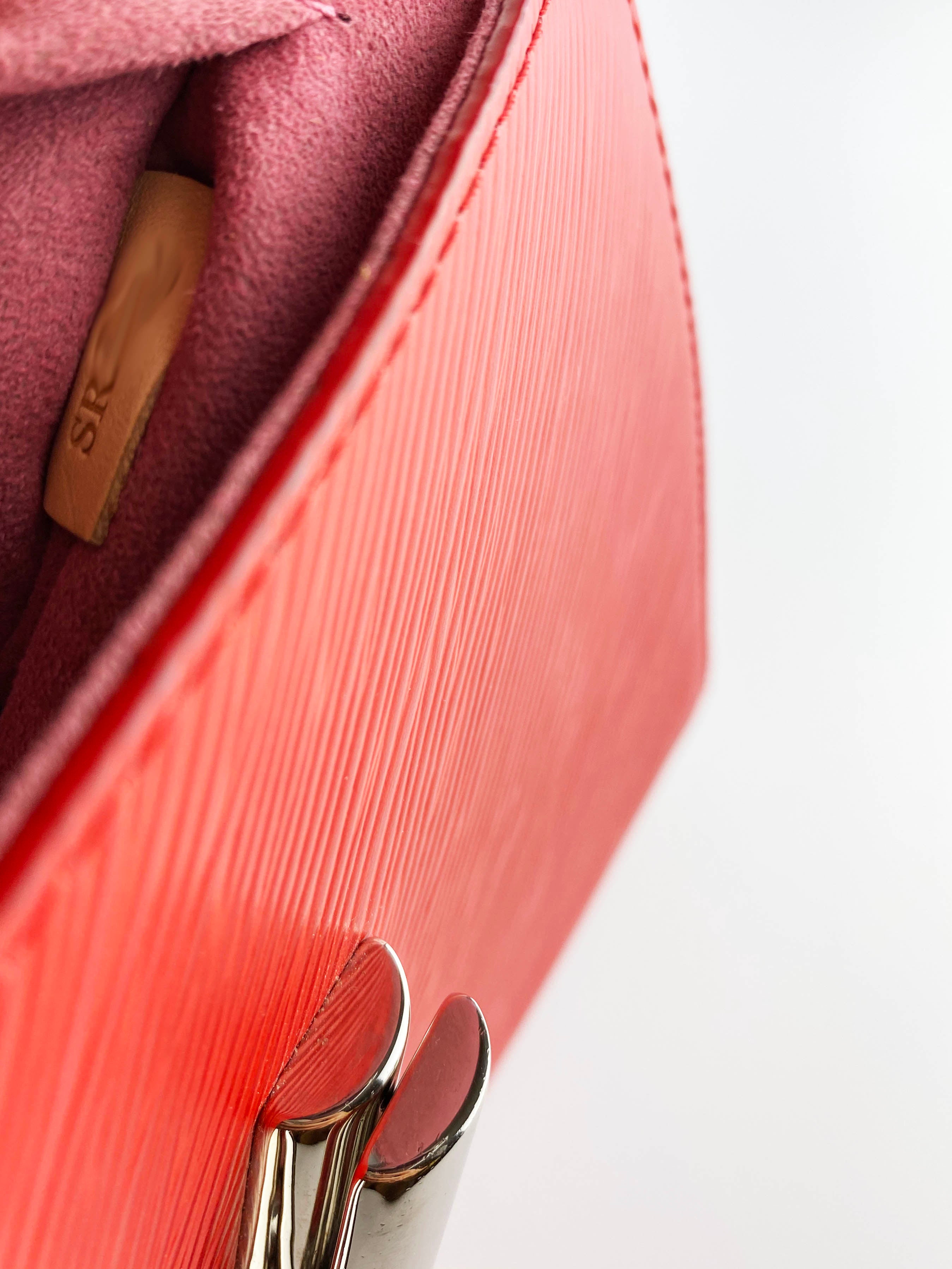 Authentic Louis Vuitton Epi Leather Twist MM Handbag in Red - Luxury Crossbody Bag for Women, Perfect for Work, Travel & Evening Events