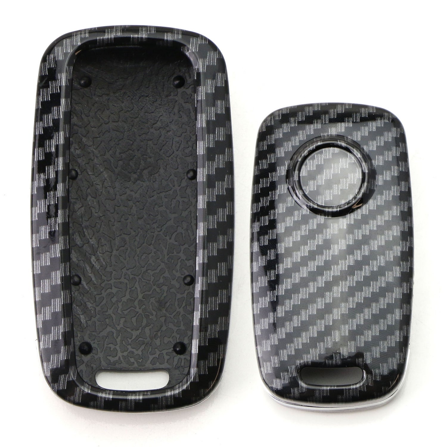 Premium Carbon Fiber Key Fob Shell Case Cover for Volkswagen VW Golf GTI R32 Jetta Rabbit Passat Beetle Polo - Durable & Lightweight Replacement Key Fob Housing (Perfect for Car Enthusiasts & Daily Protection)