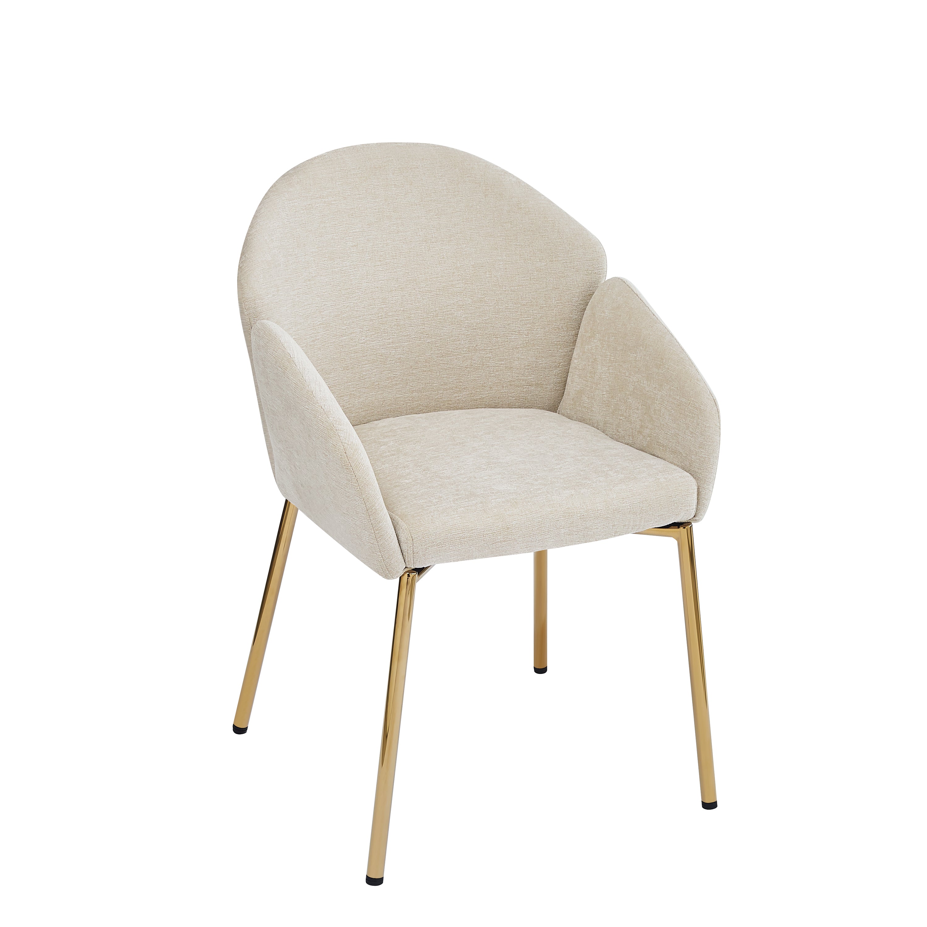 Modern Dining Chairs Set of 2 - Comfortable Kitchen Chairs with Sturdy Metal Frame - Perfect for Dining Room, Kitchen, Breakfast Nook & Small Spaces