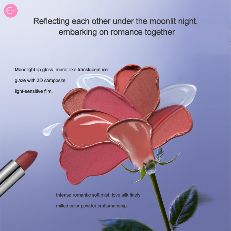 CHIOTURE Dual Ended Lipstick Set - Waterproof & Long Lasting Lip Color for Rainy Days & Outdoor Activities