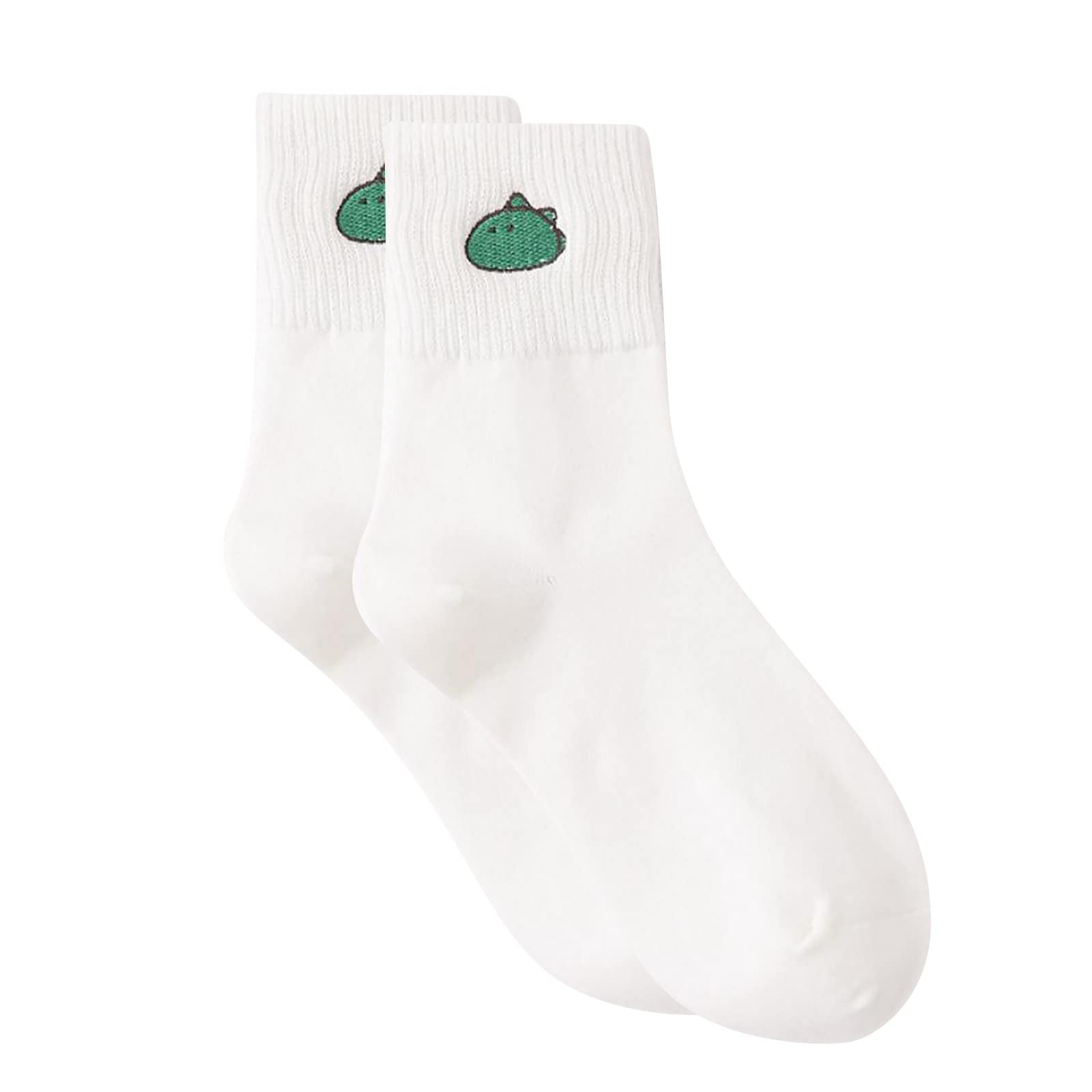 Cute Dinosaur Socks for Women - Fun Casual Mid-Calf Tube Socks - Perfect for Everyday Wear, Gifts, and Cosplay Outfits