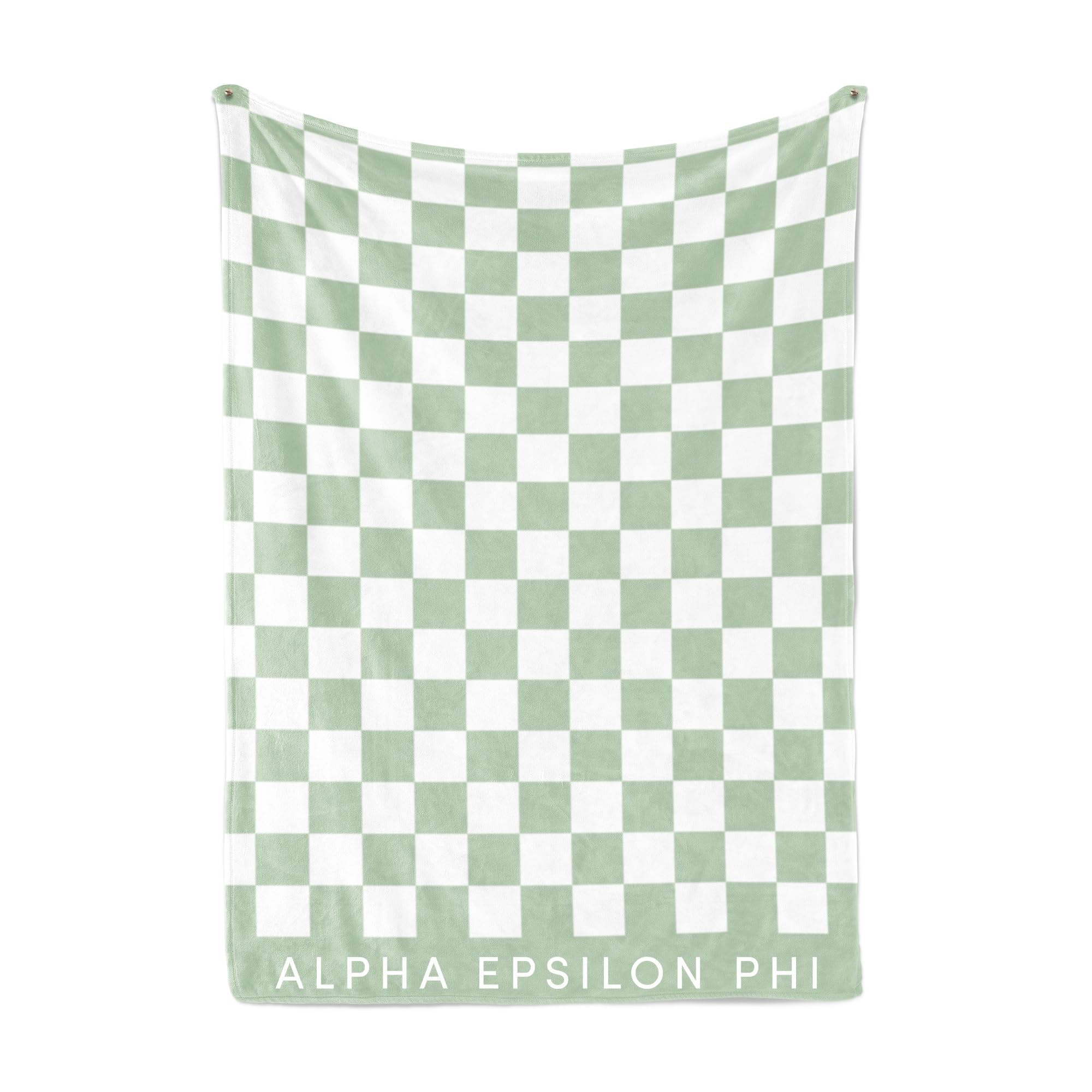 Alpha Epsilon Phi Sorority Fleece Blanket - Soft Plaid Throw Blanket 50