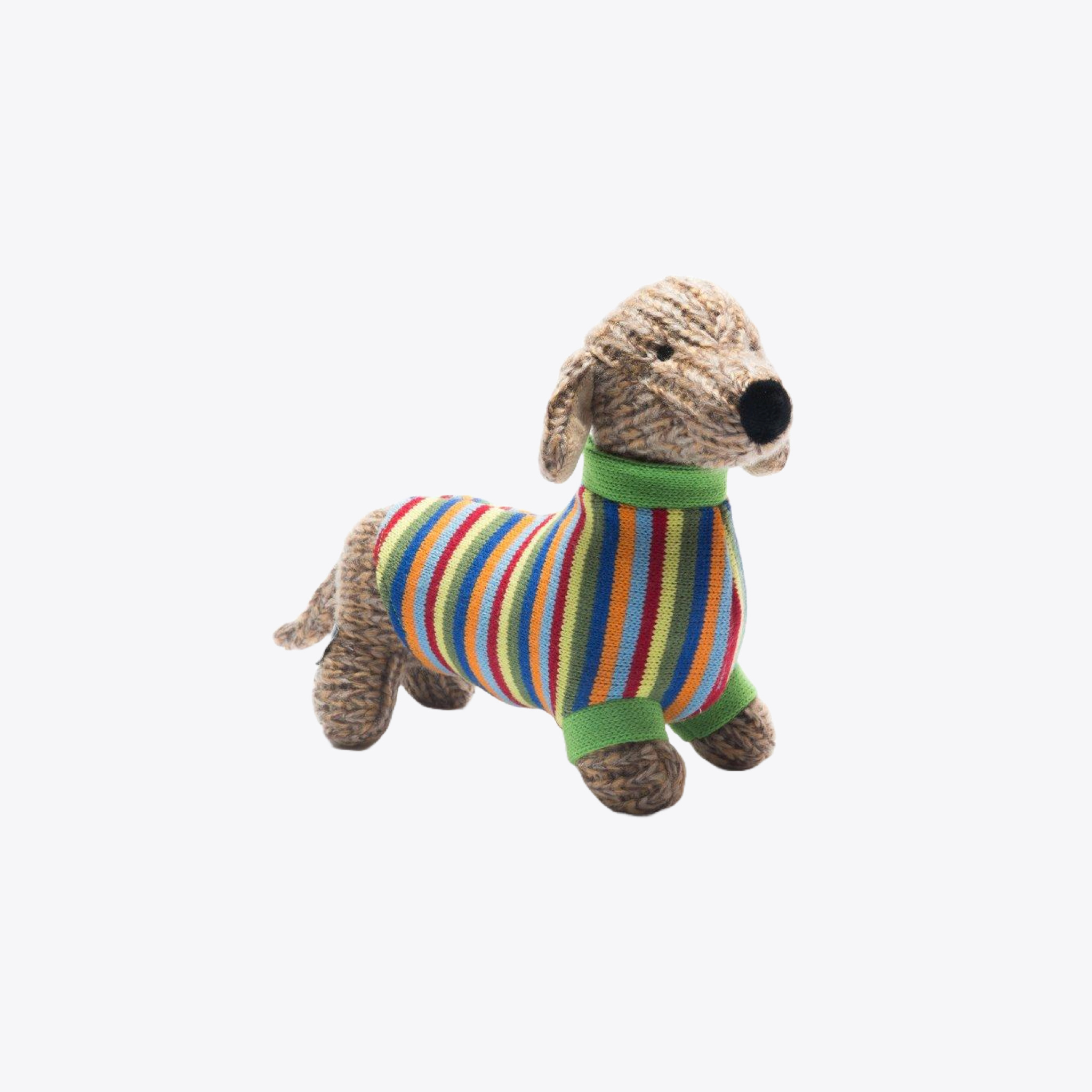 Cute Dachshund Knitted Plush Toy - Soft Stuffed Animal Dog for Kids & Collectors | Perfect Gift for Birthdays, Christmas & Home Decor
