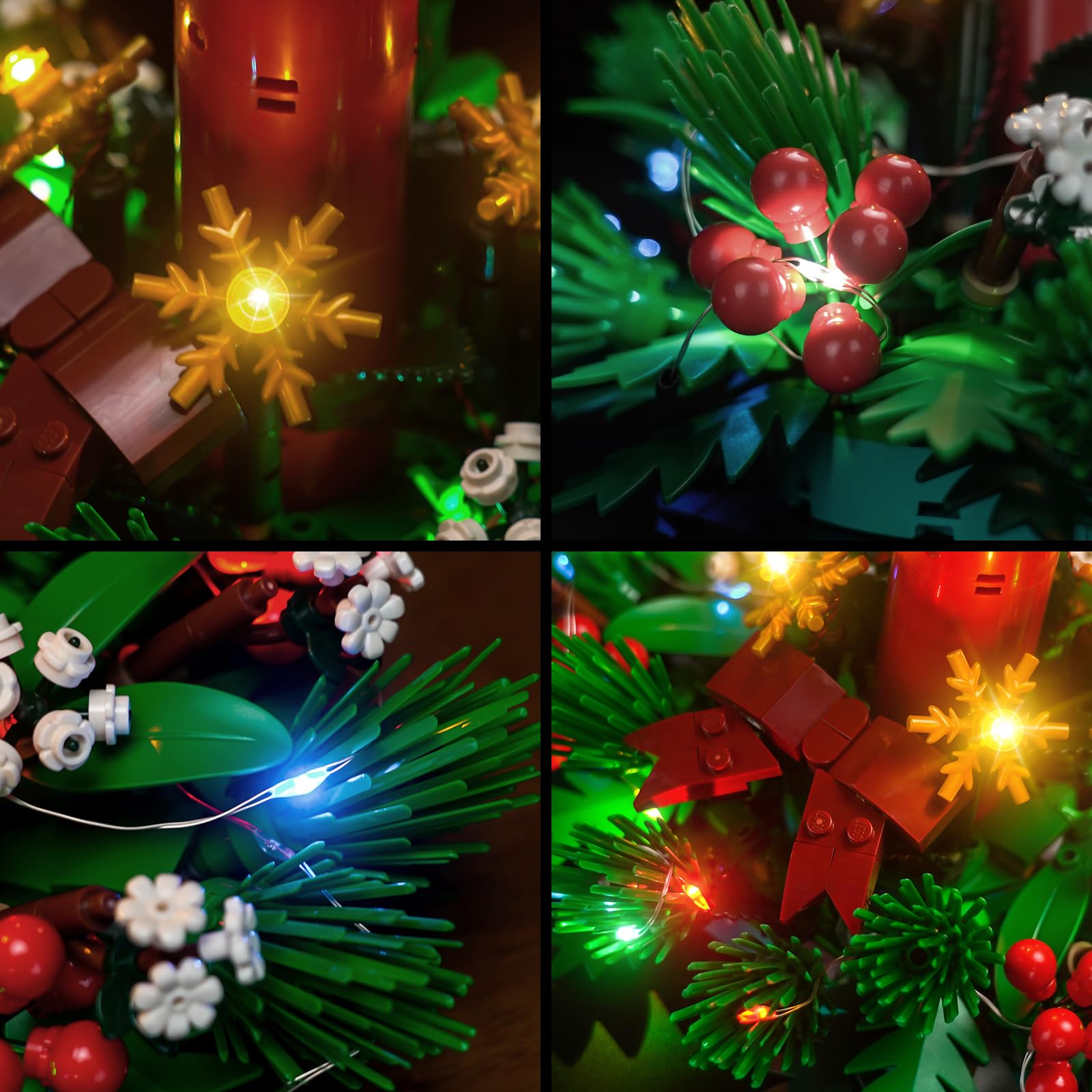 BrickBling LED Light Kit for Lego Christmas Table Decoration (Compatible with 40743) - Decorative Lighting Set for Holiday Toys | Perfect for Christmas Tree, Home Decor, and Festive Gift Giving