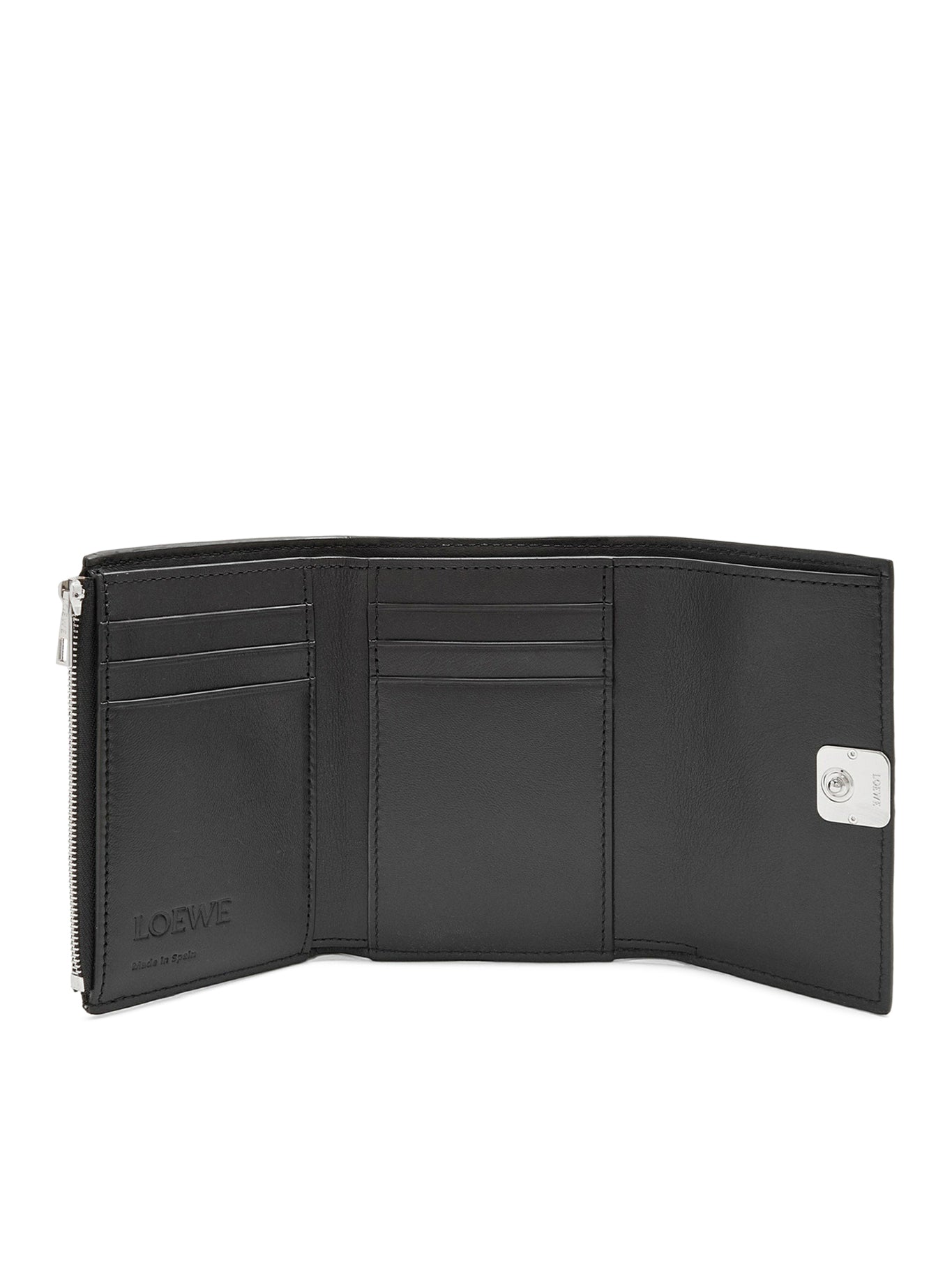 Premium Anagram Small Vertical Wallet in Hammered Calfskin Leather - Slim RFID Blocking Card Holder for Men & Women - Perfect for Everyday Carry, Travel & Business Use