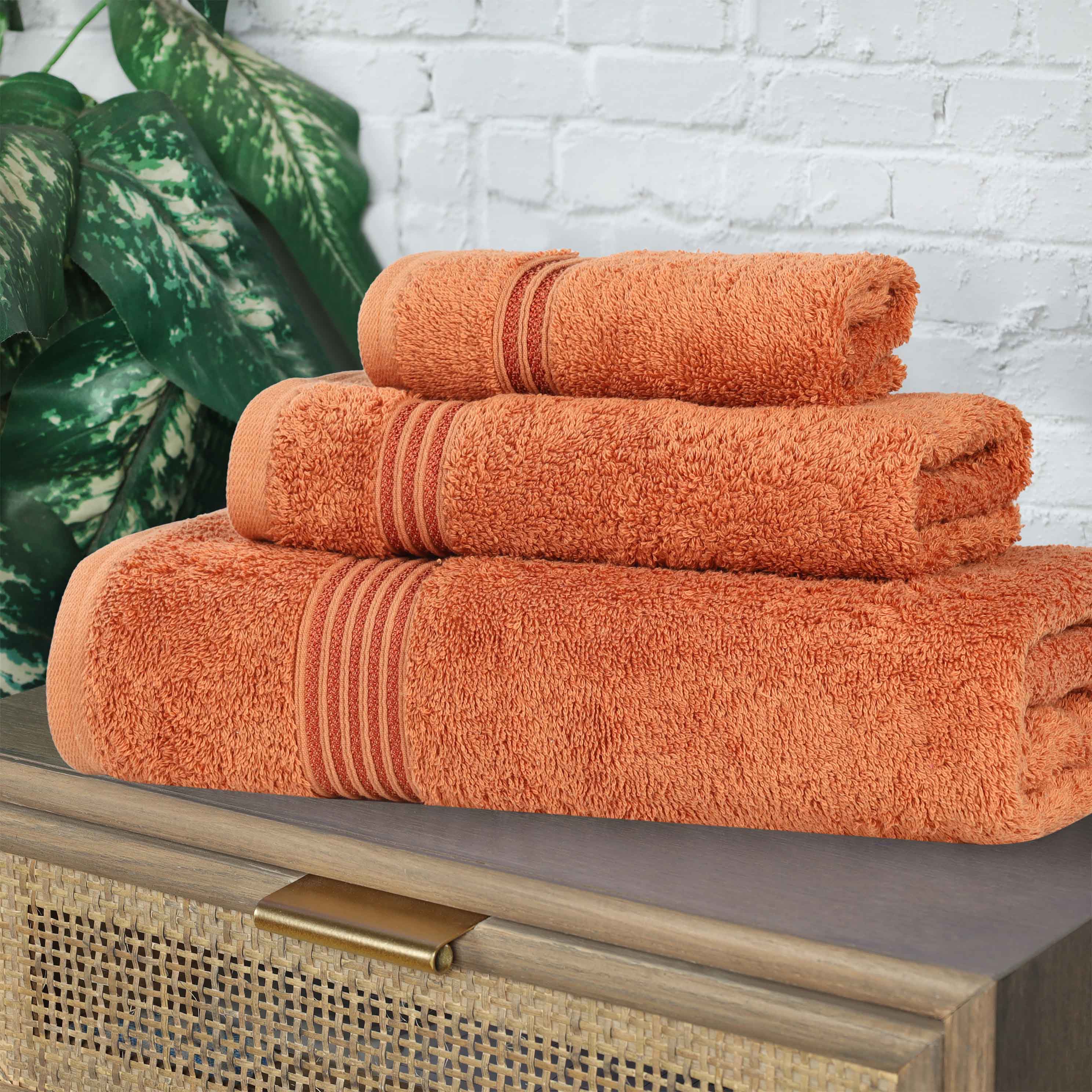 Premium Egyptian Cotton 3-Piece Towel Set - Ultra Soft, Highly Absorbent Bath Towels for Spa, Bathroom & Luxury Home Use
