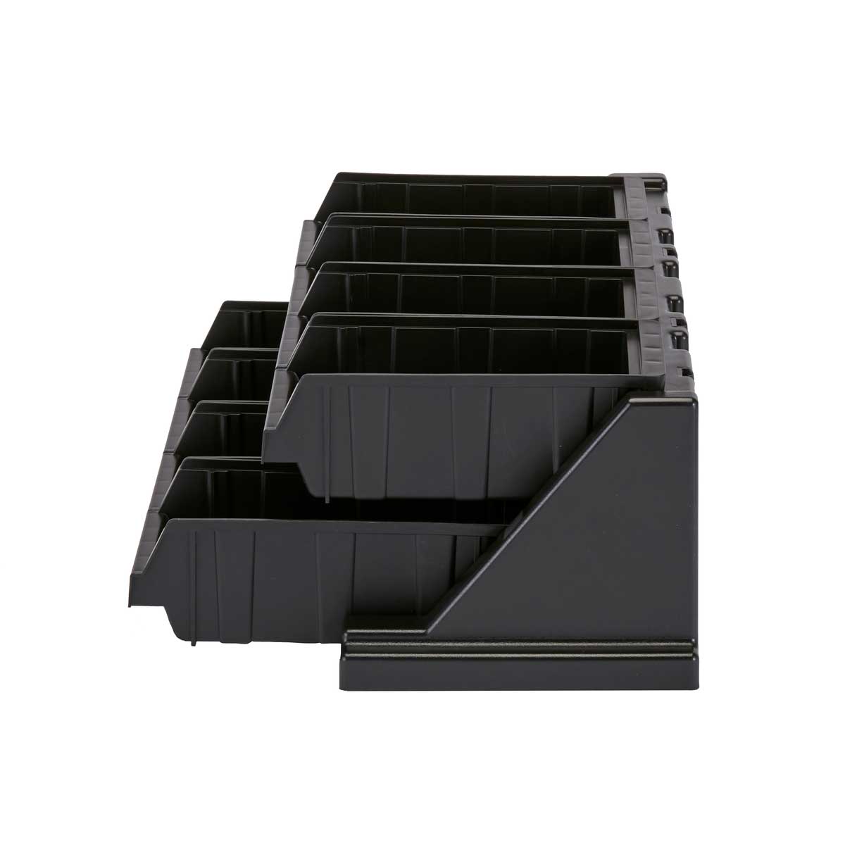 Cambro 5412CBP110 Versa Organizer Bin - Black Plastic Storage Container 5 x 4.25 x 12 Inches - Perfect for Kitchen, Office, Garage & Retail Organization