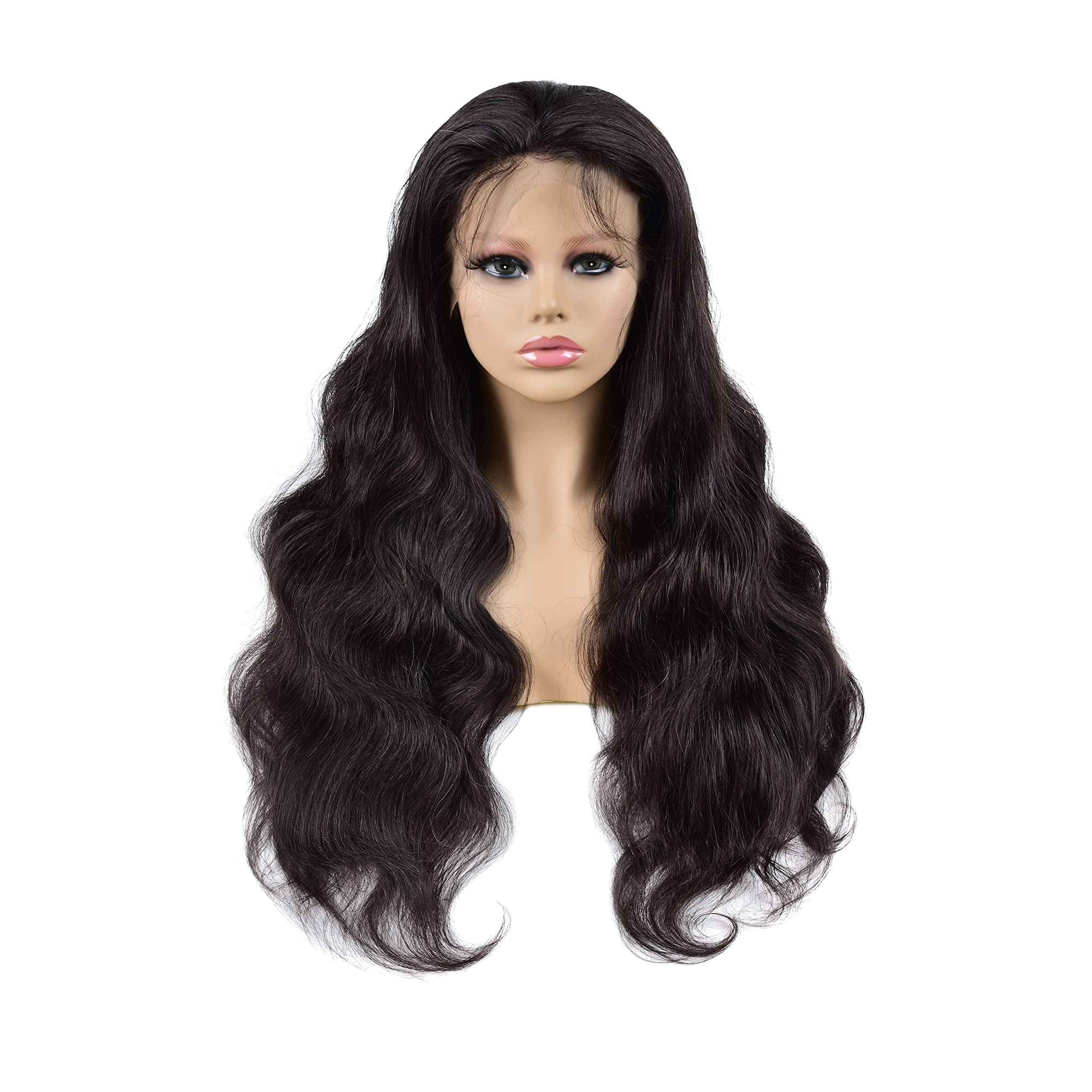 13x4 Lace Front Wigs Human Hair Brazilian Virgin Body Wave 150% Density - 28 Inch Natural Color Wigs for Black Women | Perfect for Daily Wear, Parties & Special Occasions