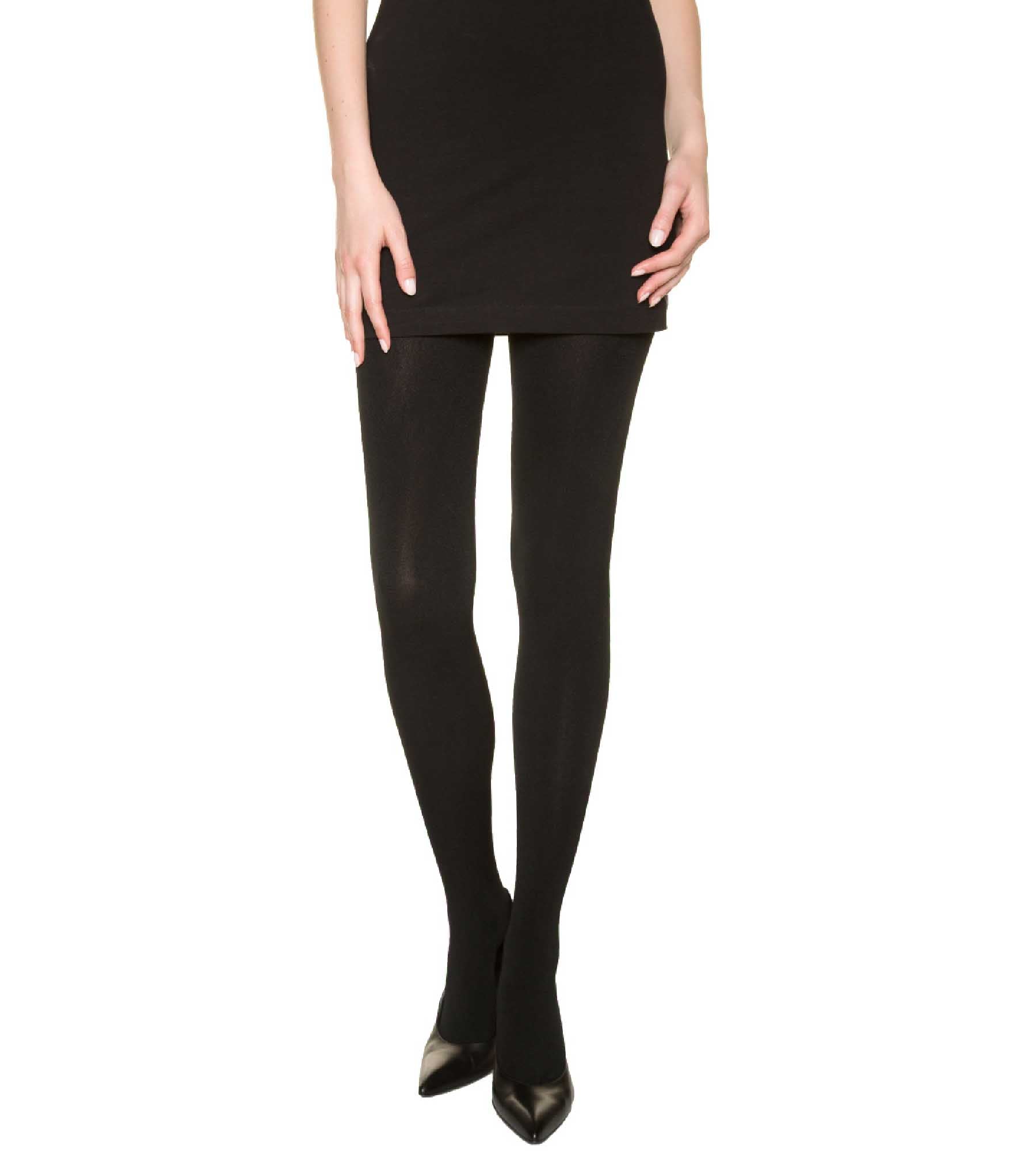Thermal Black Polar Fleece Tights 143D - Warm Winter Leggings for Women, Cold Weather & Outdoor Activities