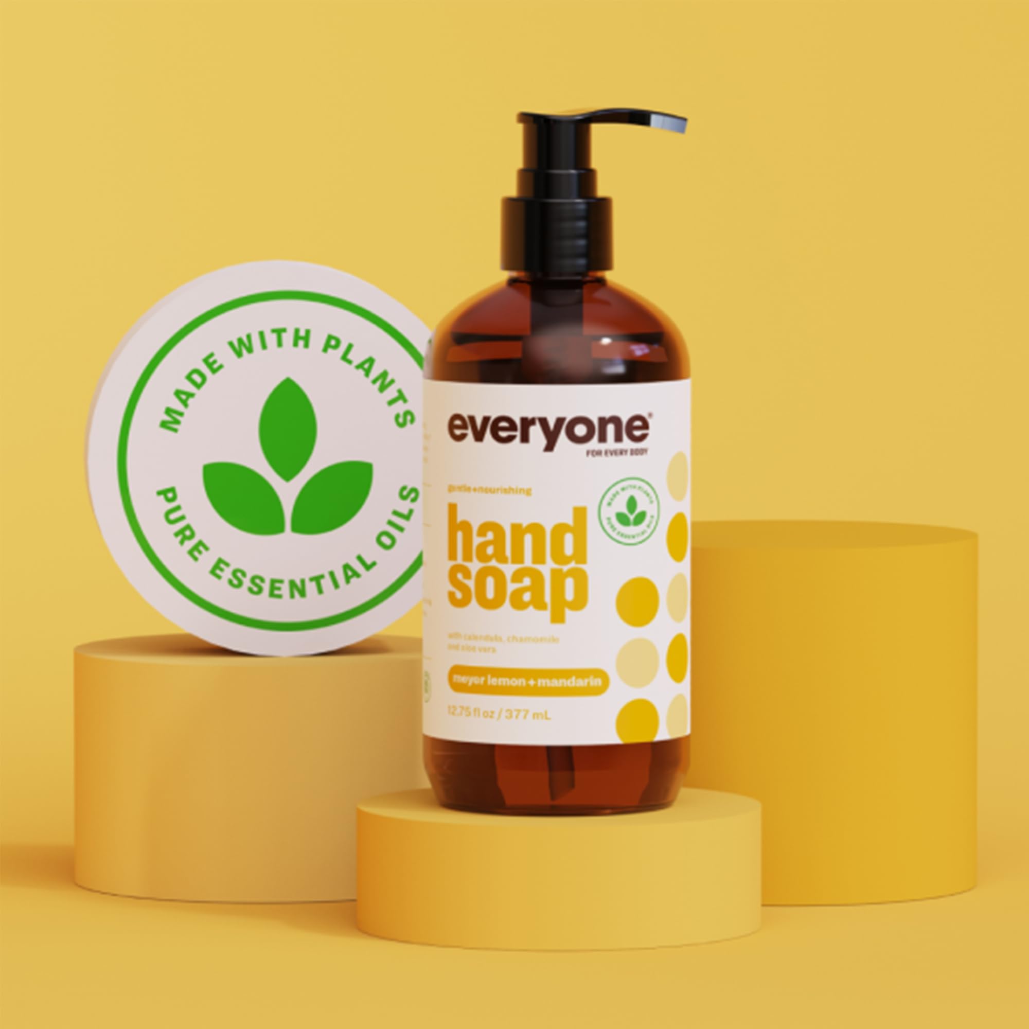3-in-1 Kids Soap, Body Wash & Shampoo with Bubble Bath - 32oz (Pack of 2) | Plant-Based Cleanser with Pure Essential Oils | Liquid Hand Soap 12.75oz (Pack of 3) in Meyer Lemon & Mandarin Scents | Gentle for Baby Bath Time, Family Shower & Daily Handwashing