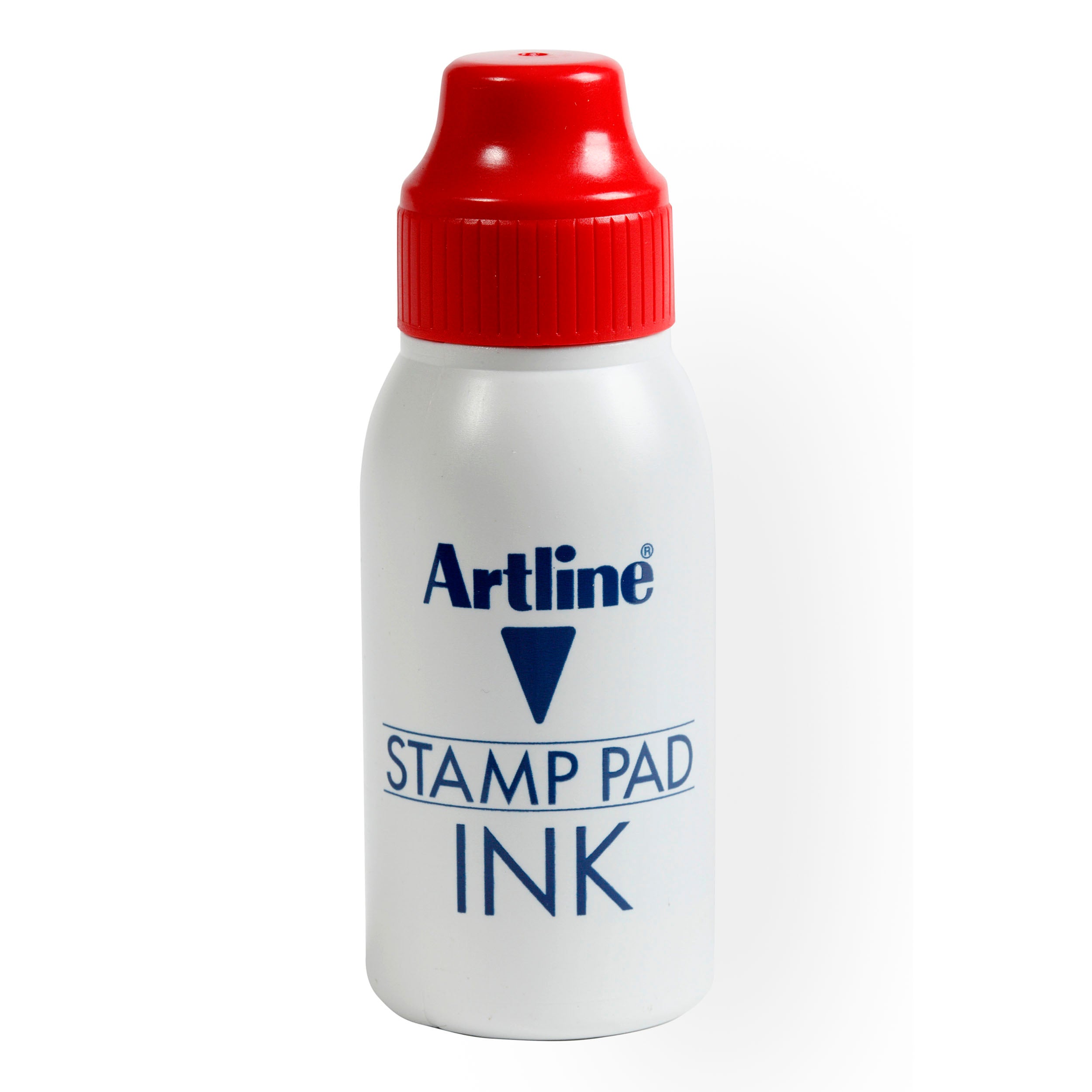 Artline Red Stamp Pad Ink - 50cc, Non-Toxic & Quick-Drying for Office, School & Craft Projects | Perfect for Document Stamping, Scrapbooking & DIY Crafts