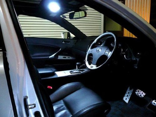 2-Pack White 12 SMD LED Bulbs for Car Interior Dome Lights - 1.25