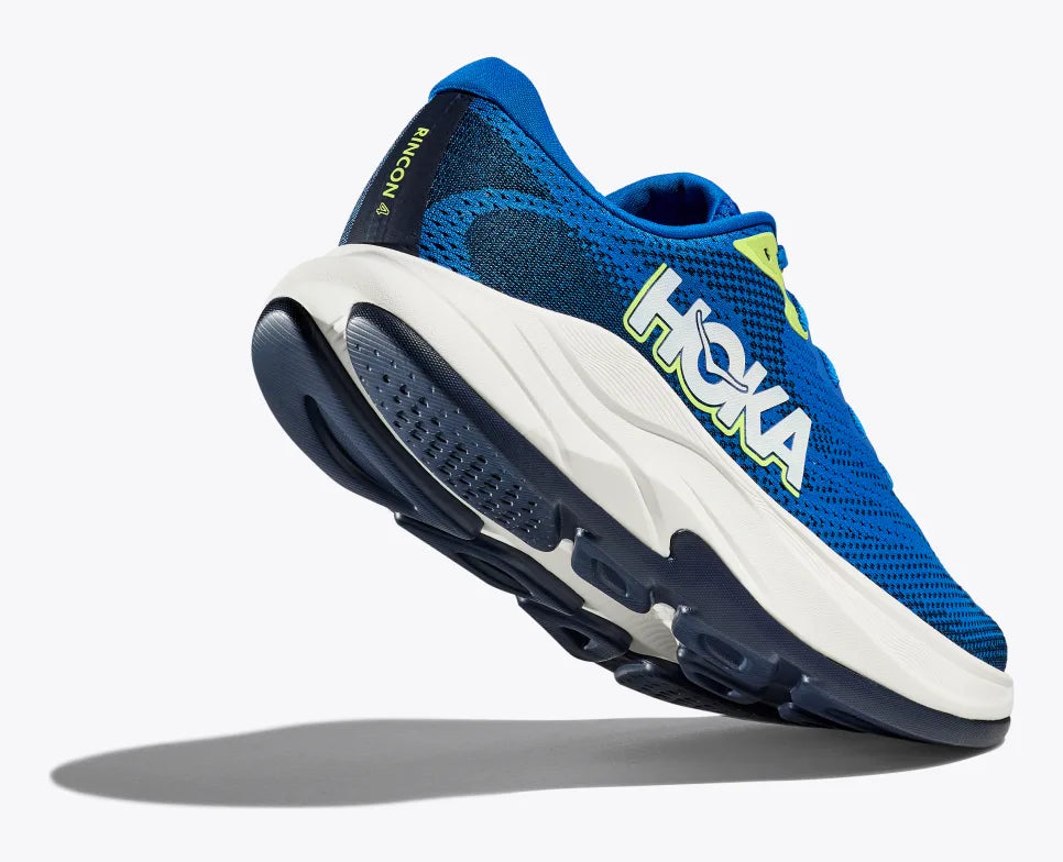 HOKA Rincon 4 Wide Running Shoes for Men - Electric Cobalt/Varsity Navy - Lightweight Cushioned Sneakers for Road Running, Jogging & Gym Workouts