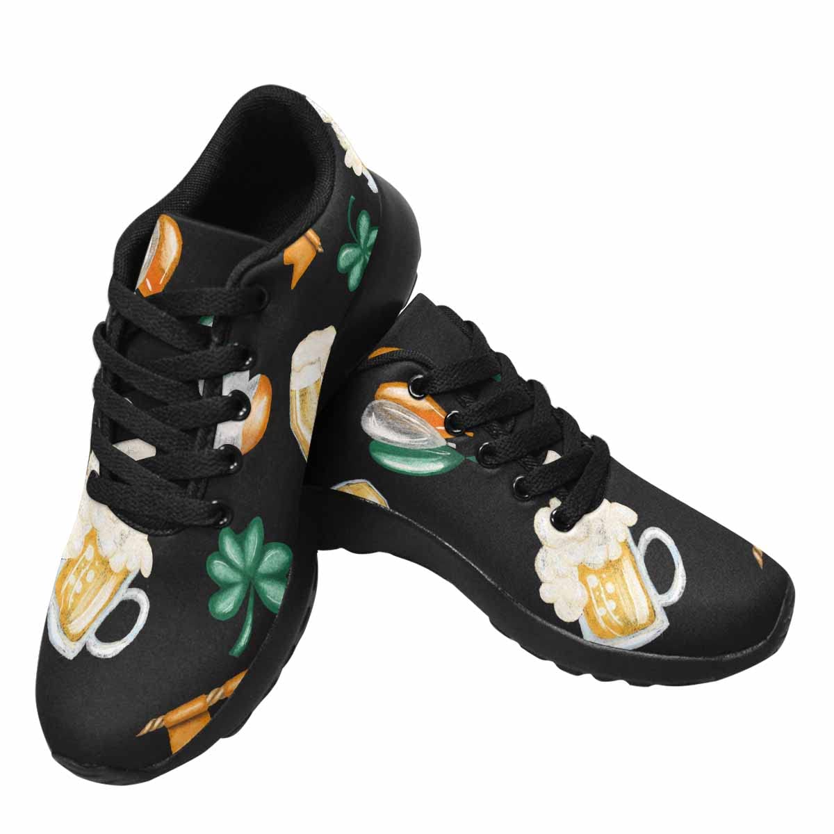 InterestPrint Women's Running Shoes - Breathable Athletic Sneakers for Tennis, Jogging & Workouts - Colorful Tie-Dye Fabric Design - Perfect for Gym, Casual Wear & Outdoor Activities