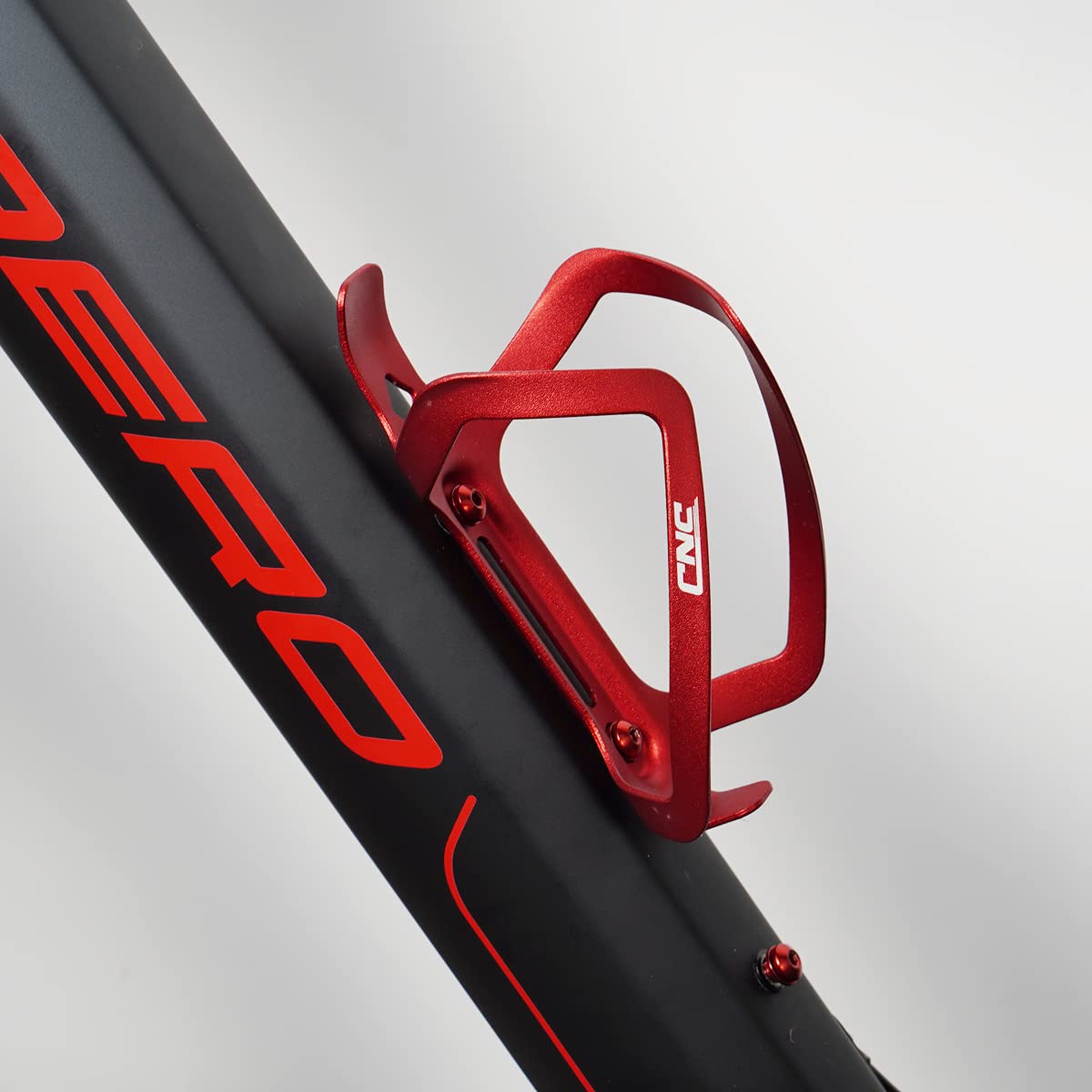 CNC Bike Water Bottle Holder - 2 Pack Aluminum Alloy Bicycle Water Bottle Cage for Road Bike & Mountain Bike - Lightweight & Durable Cycling Accessories (Red) - Perfect for Commuting, Road Cycling & Mountain Biking Adventures