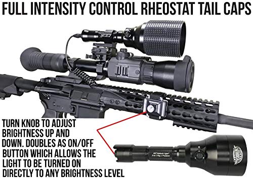 Wicked Lights A67iR 3-in-1 LED Hunting Light Kit (850nm IR, 940nm IR, Red LED) with Adjustable Intensity for Night Vision Scopes - Perfect for Coyote, Hog & Predator Hunting at Night