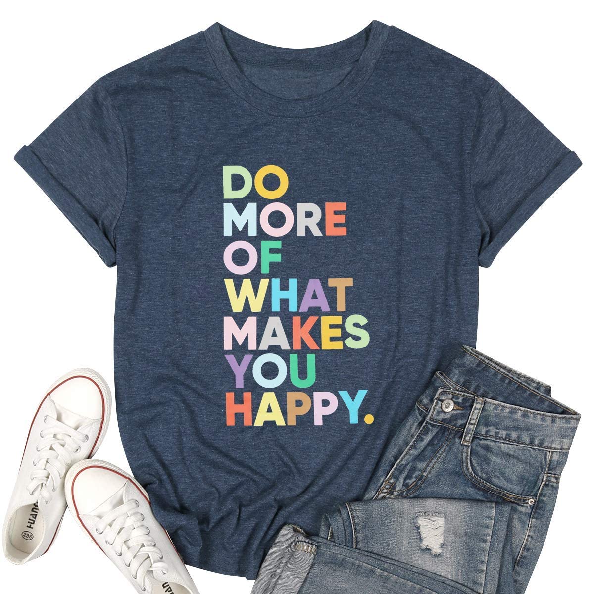 Women's Inspirational Graphic T-Shirt - Cute Positive Message Letter Printed Tee for Teachers | Casual Wear, Work, School & Everyday Outfits