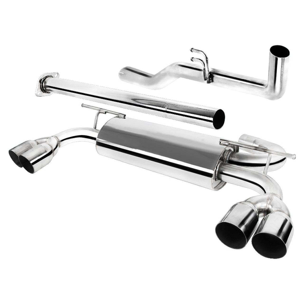 Spec D Performance Catback Exhaust System for 2009-2014 Hyundai Genesis Coupe 2.0T - Quad Tip Design - High Flow Stainless Steel - Enhanced Sound & Performance - Perfect for Street Racing & Car Enthusiasts